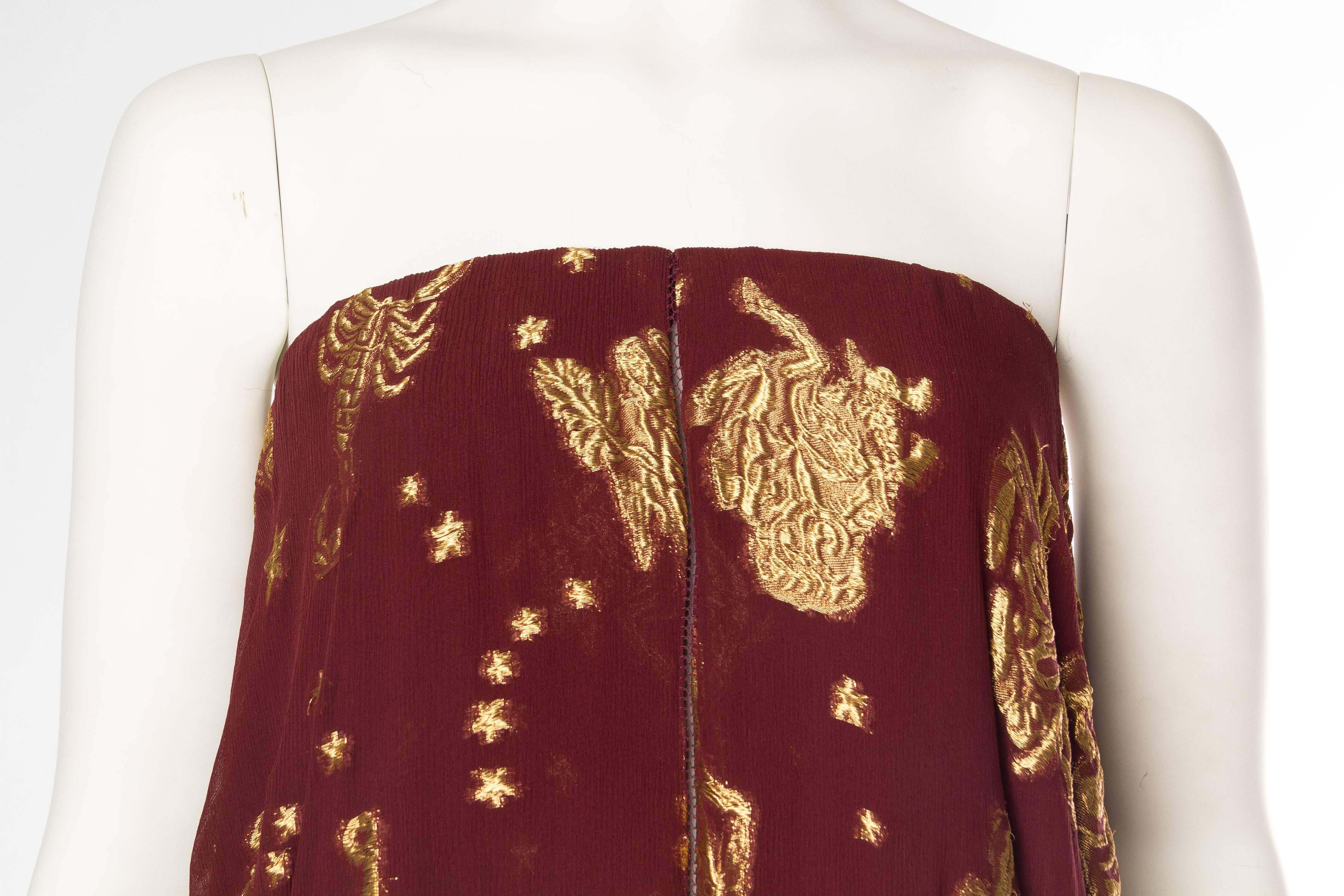 Jean Paul Gaultier Golden Astrology Skirt Dress In Excellent Condition In New York, NY
