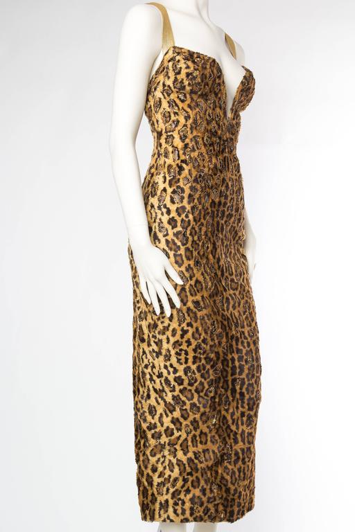 Vamp - Leopard Velvet Gown