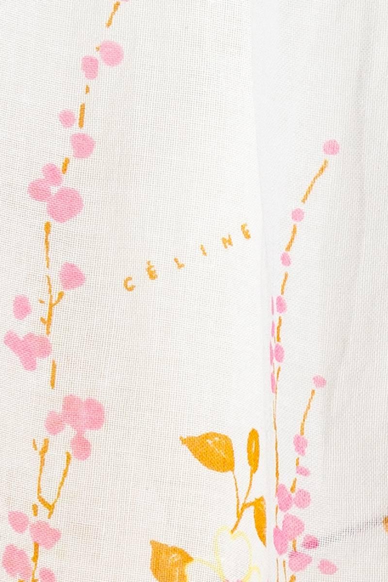 1970s Celine Cotton Floral Boho Dress 5