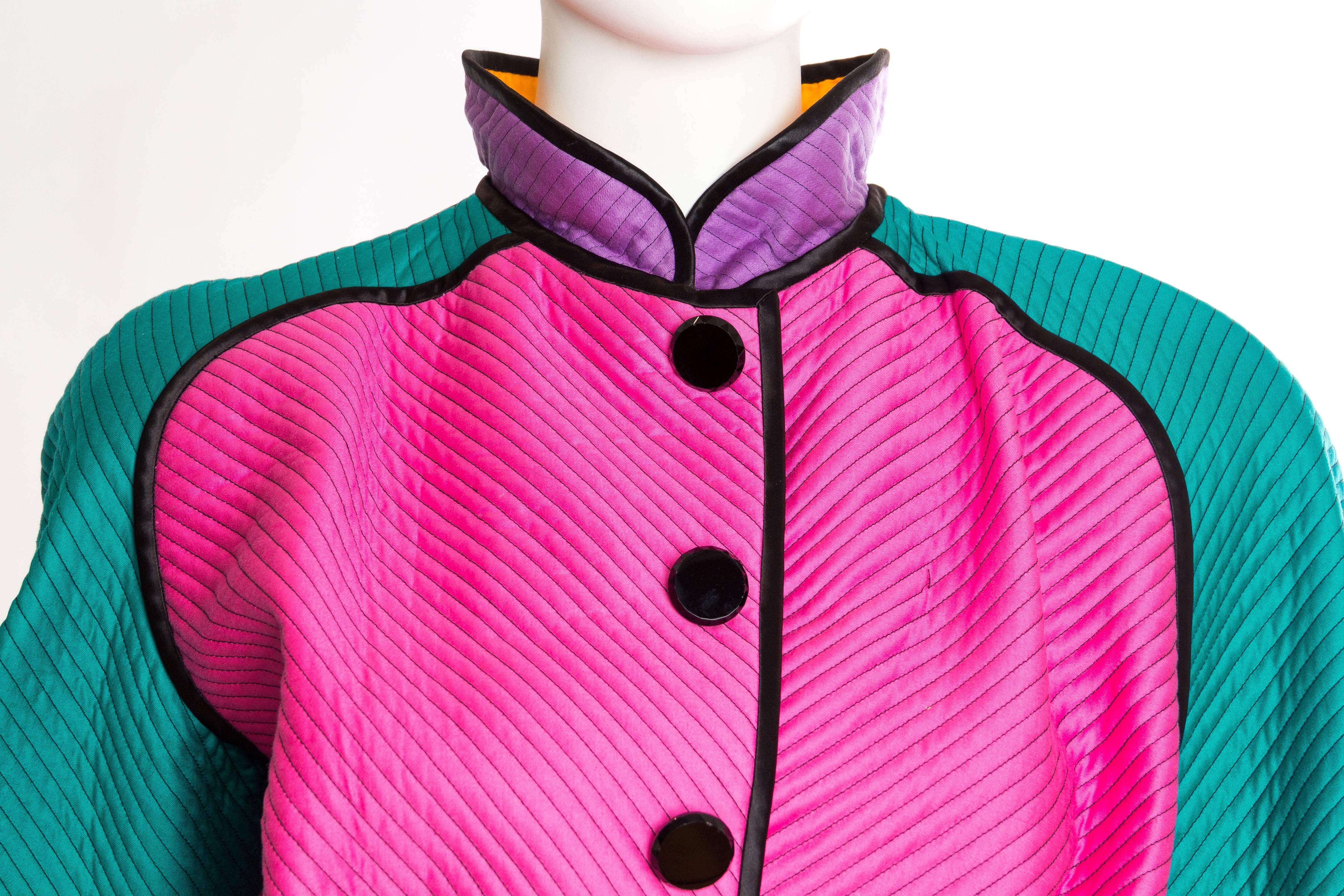Women's Quilted Colour-Blocked Jacket from Stanley Korshak
