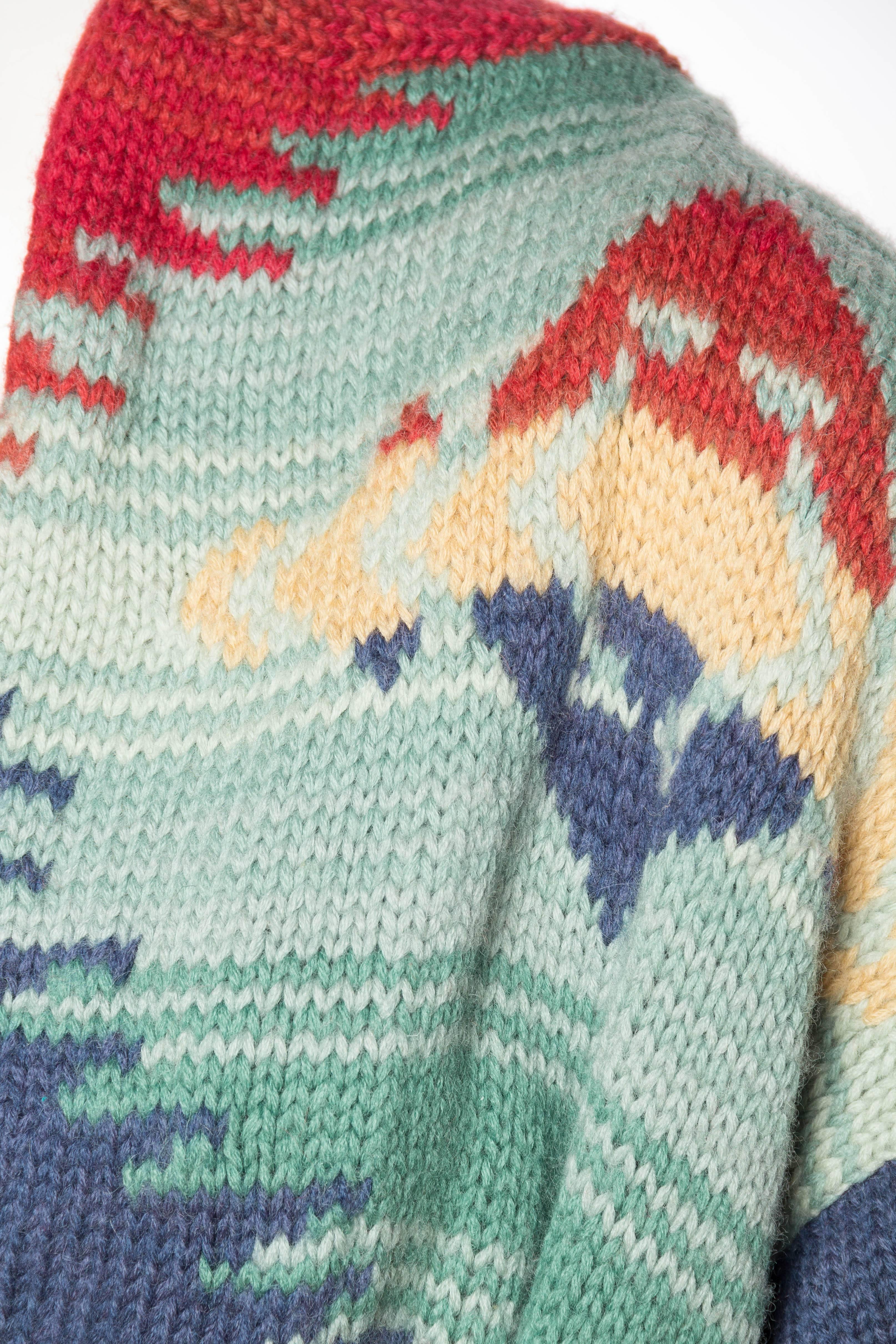 Ralph Lauren Hand-Knit native American Inspired Sweater size L 2