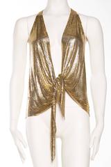 Slinky Gold Metal Mesh Vest