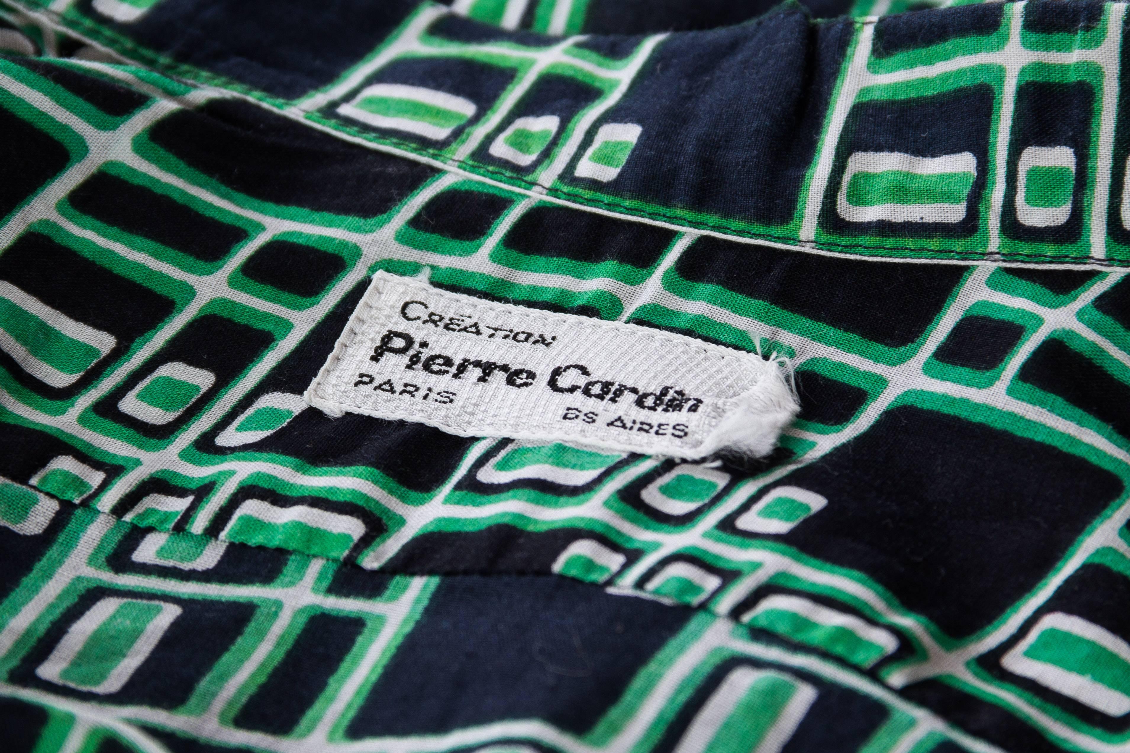 Pierre Cardin Geometric Mod Printed Shirt 5