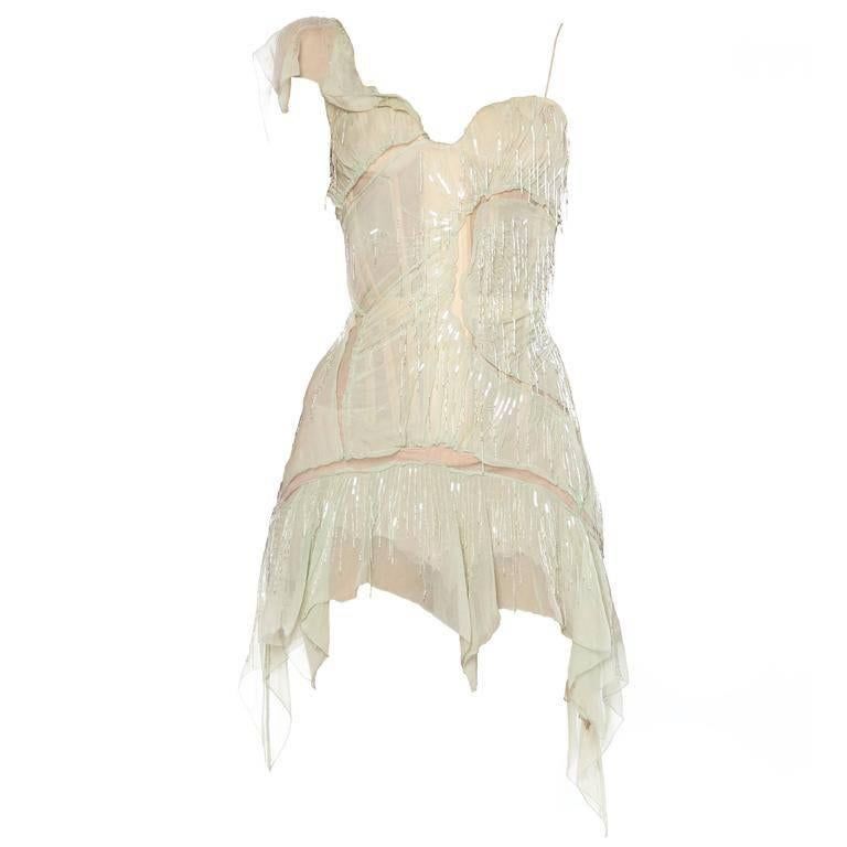 2000S Roberto Cavalli Lime Green Silk Chiffon Corset Draped Beaded Fringe "Sex at 1stDibs | roberto cavalli corset dress, roberto cavalli 2003, chiffon draped corset dress 2000S Roberto Cavalli Lime Green Silk Chiffon Corset Draped Beaded Fringe "Sex at 1stDibs | roberto cavalli corset dress, roberto cavalli 2003, chiffon draped corset dress