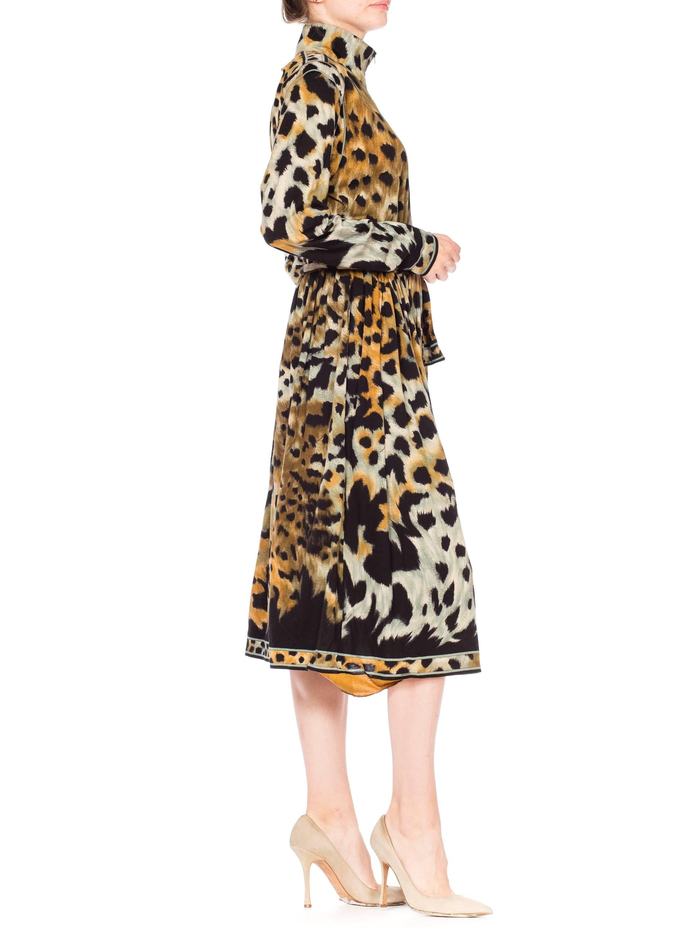 Leopard Print Leonard French Jersey Dress 1