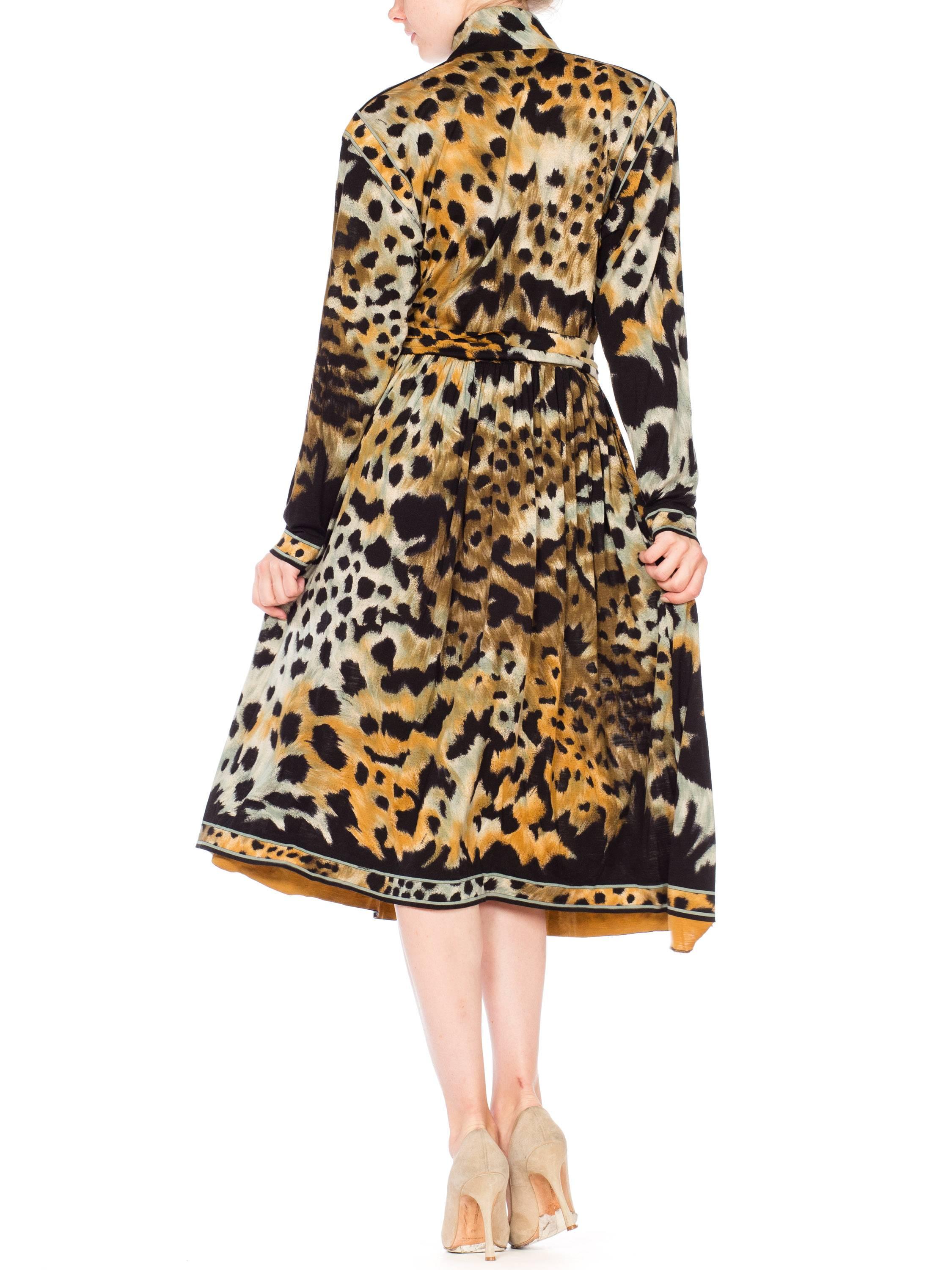 Leopard Print Leonard French Jersey Dress 3