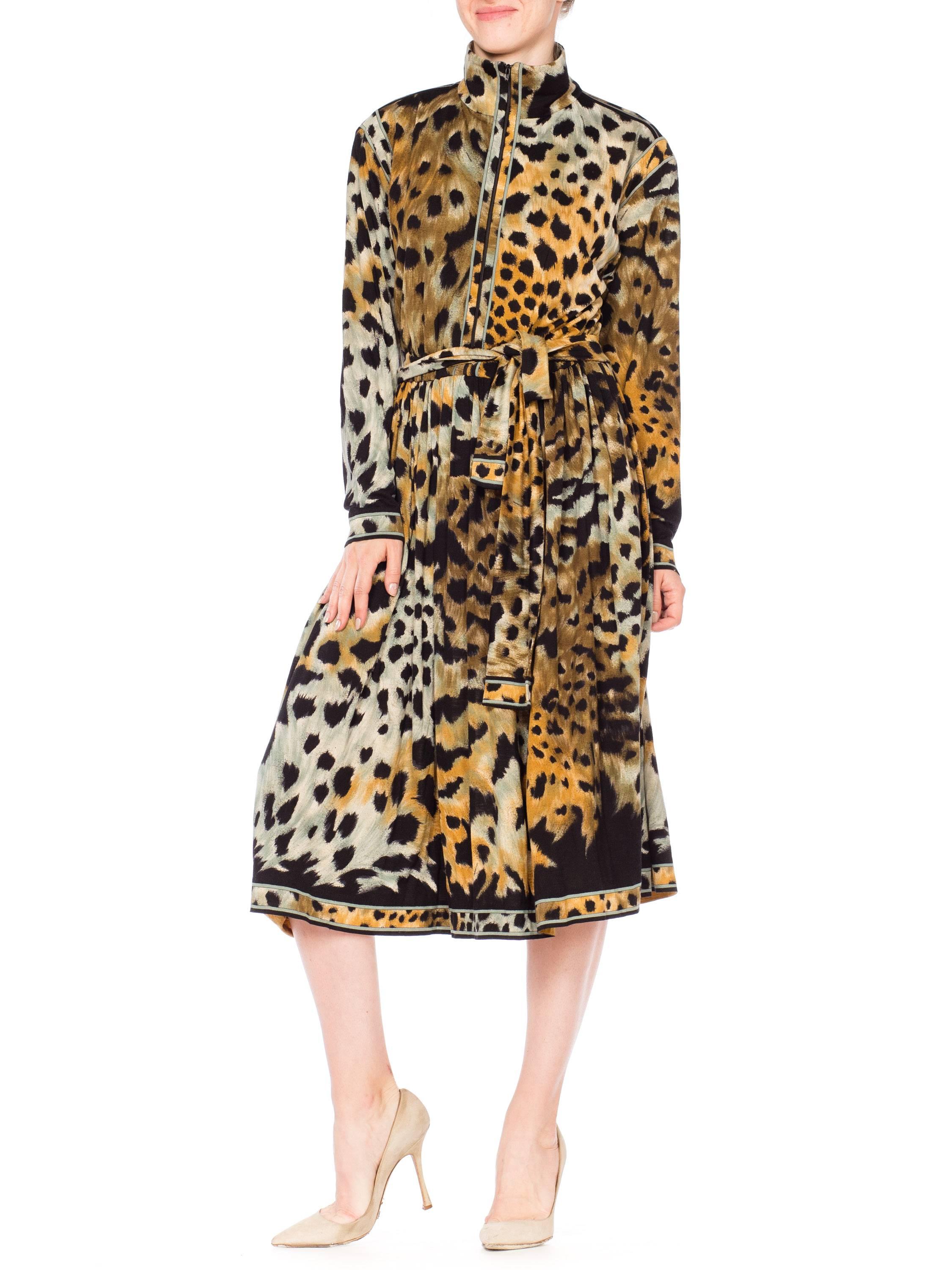 Leopard Print Leonard French Jersey Dress 5