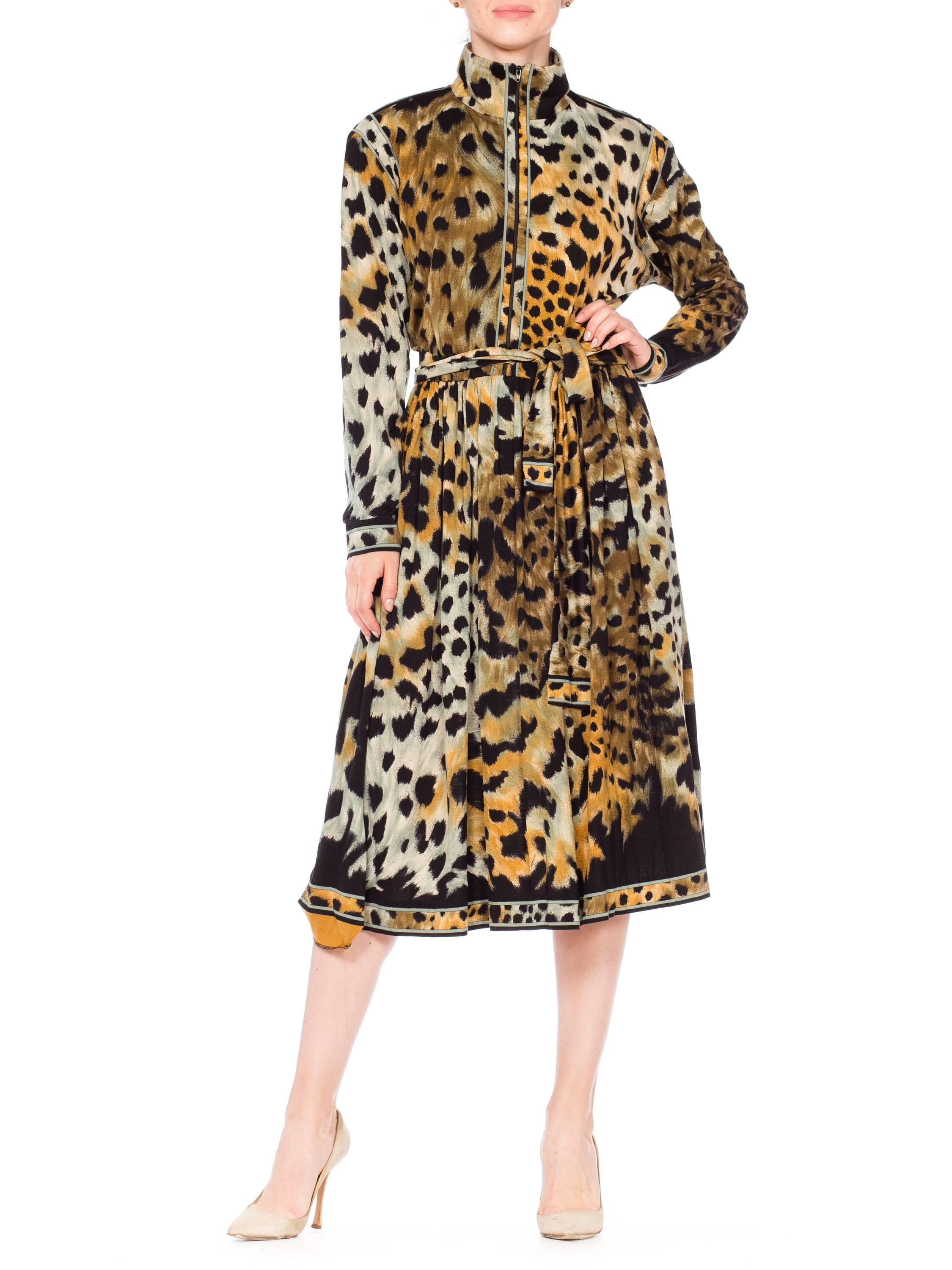 Leopard Print Leonard French Jersey Dress 6