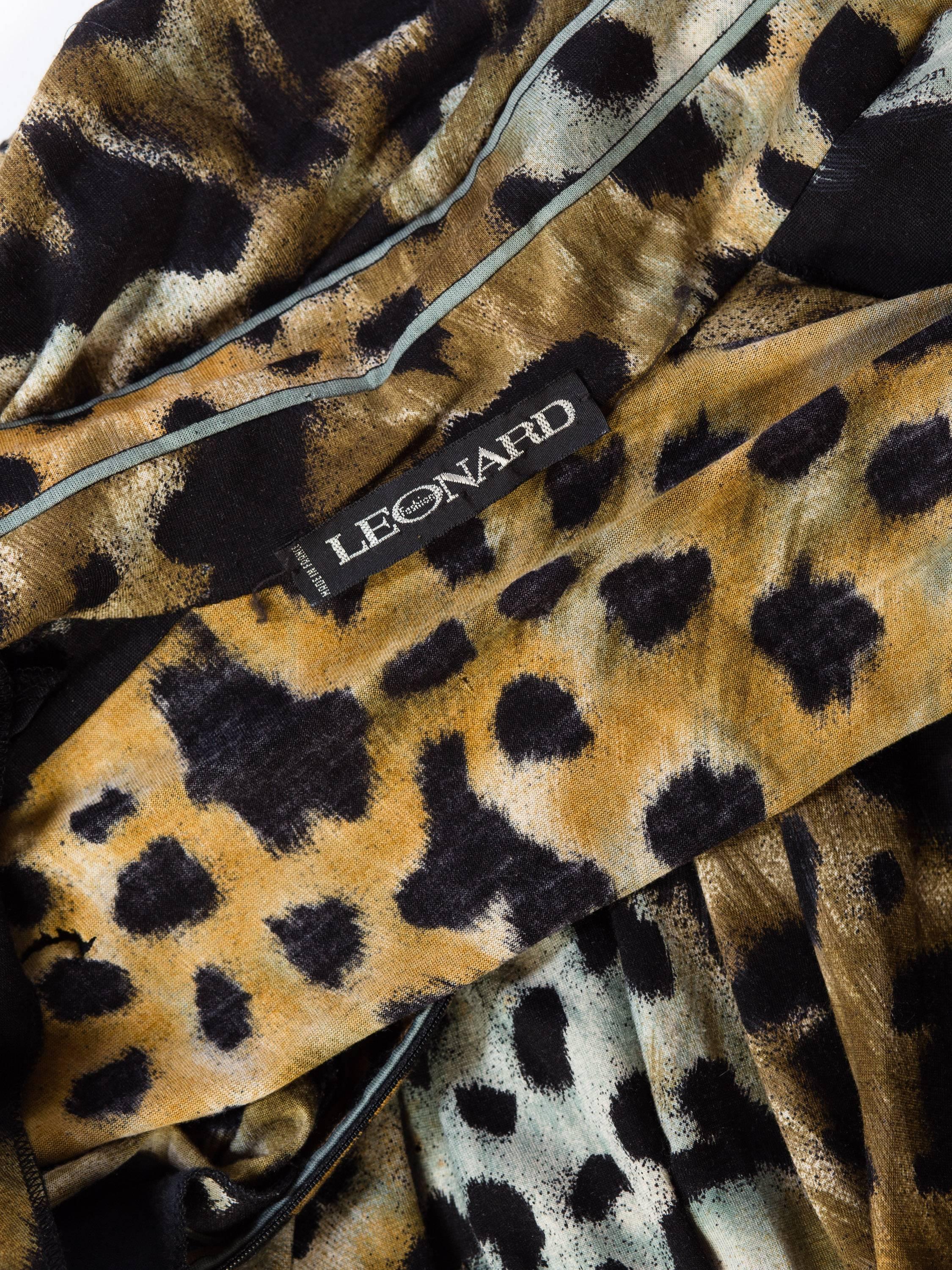Leopard Print Leonard French Jersey Dress 8
