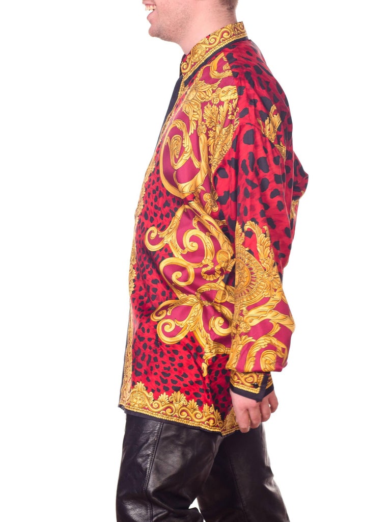 red leopard shirt mens
