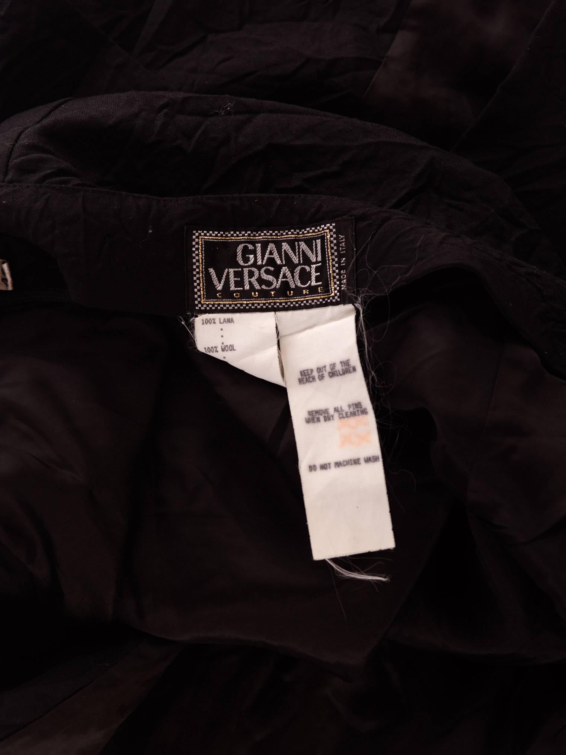 Gianni Versace Medusa Head Safety Pin Skirt, 1990s  3