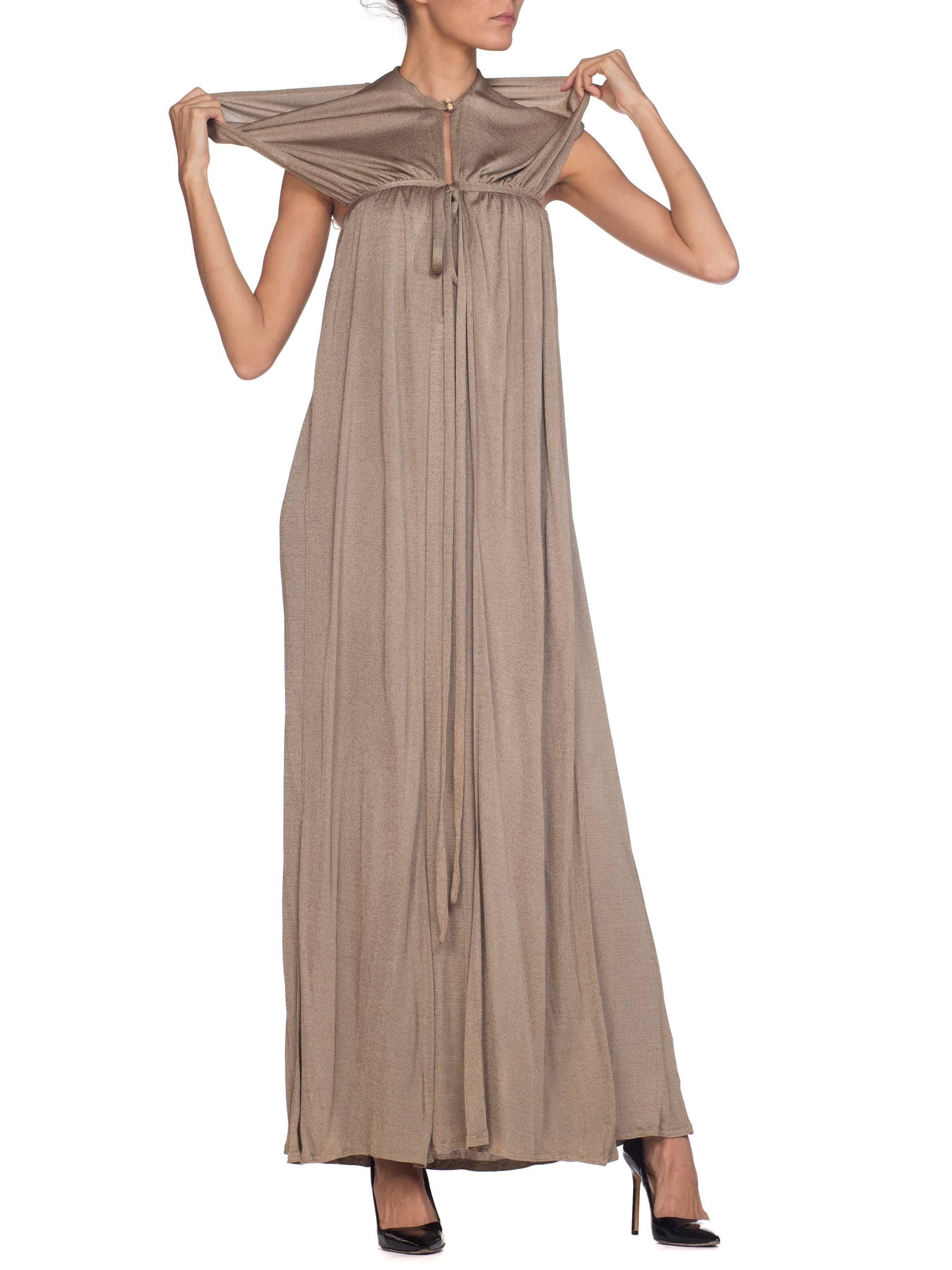1970s Diane Von Furstenberg Silk Jersey Dress with Hood 7