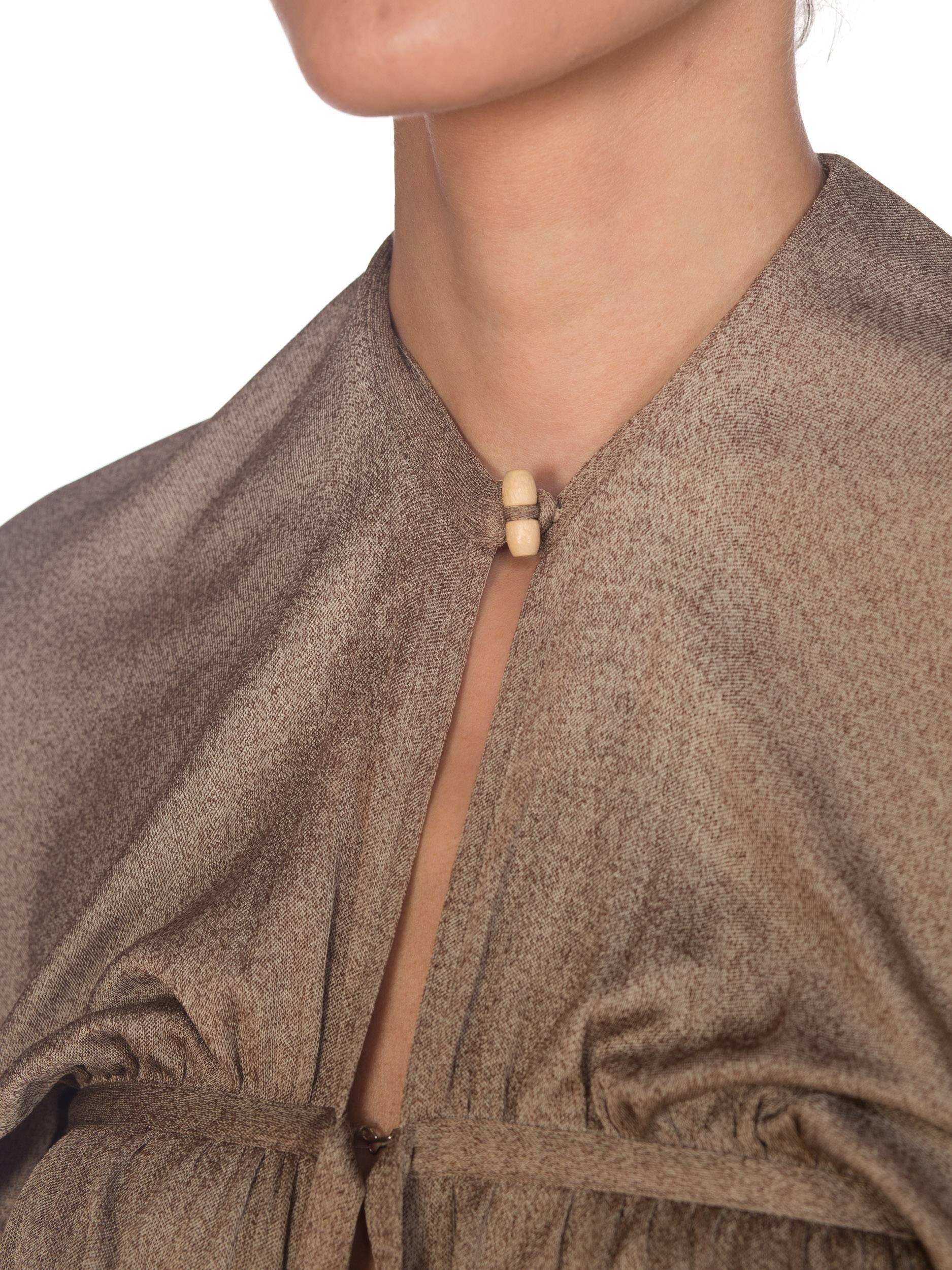 1970s Diane Von Furstenberg Silk Jersey Dress with Hood 9