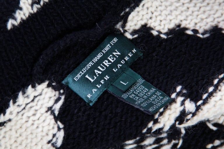 Ralph Lauren Hand-Knit Maxi-Sweater at 1stdibs