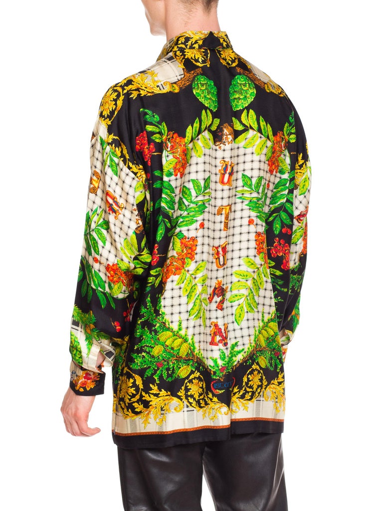 men's baroque print shirt