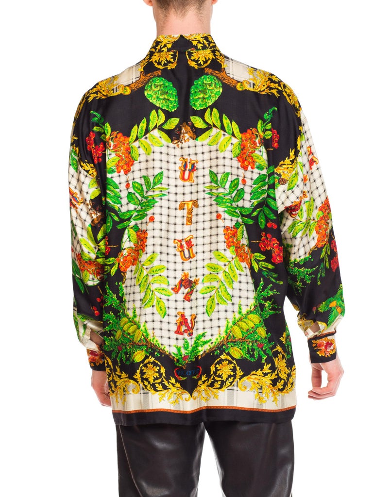 men's baroque print shirt