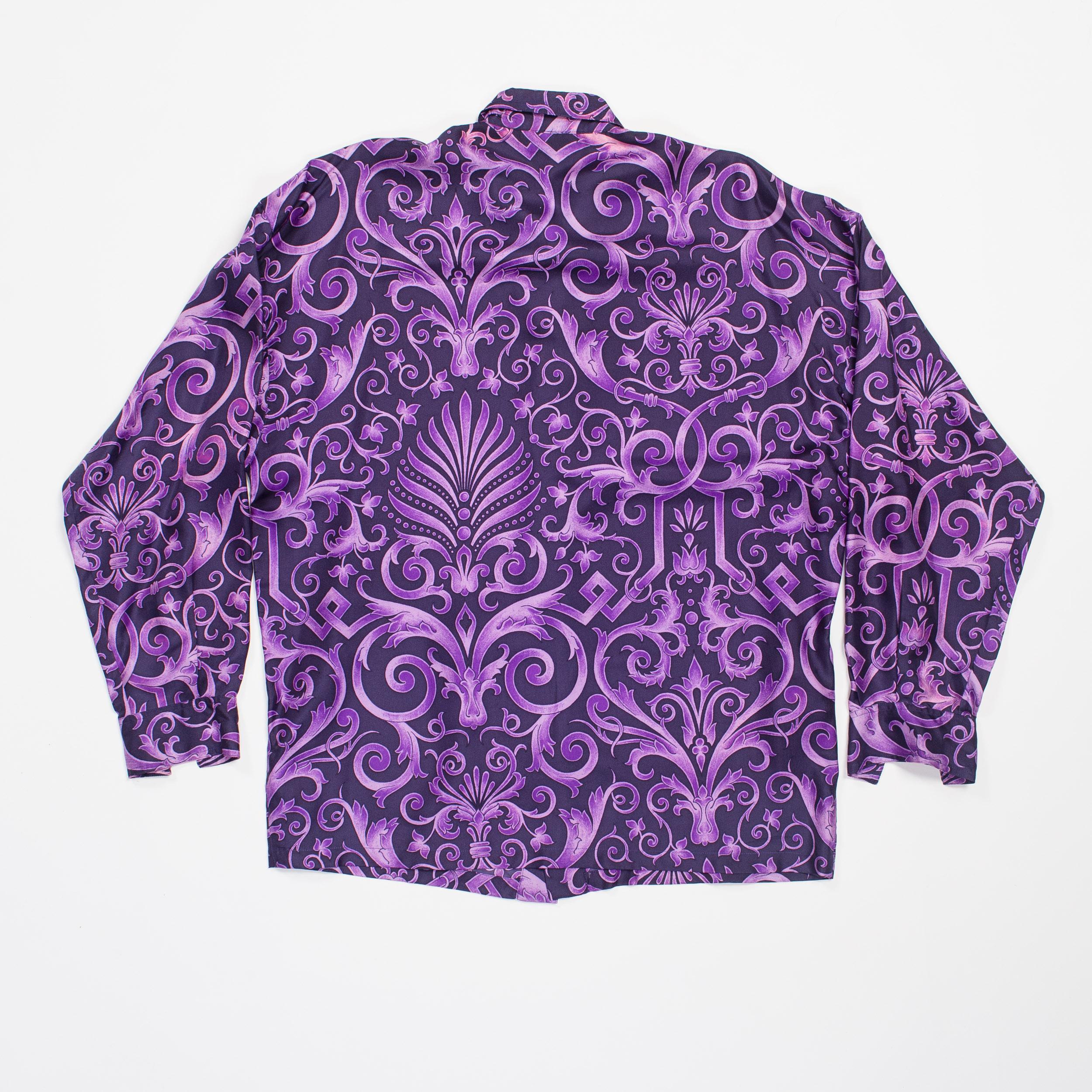 versace purple shirt