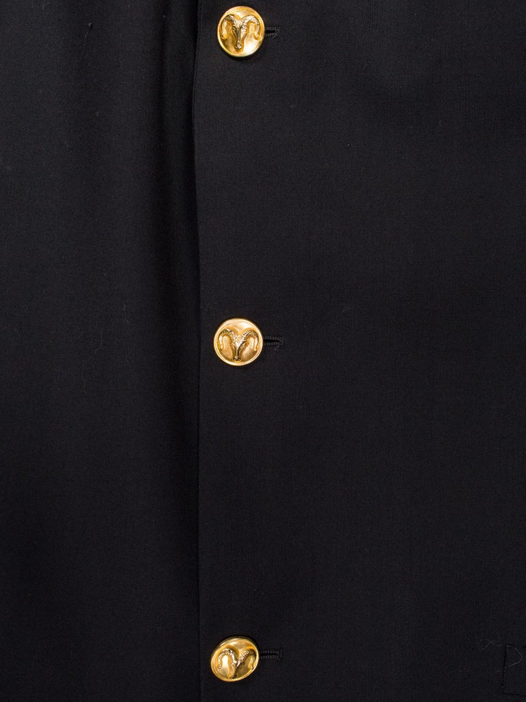 1990s Men's Istante Versace Western Collection Blazer With Gold Details ...