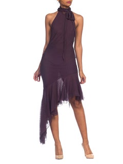 John Galliano Dior Late 1990s Backless Bias Chiffon Dress