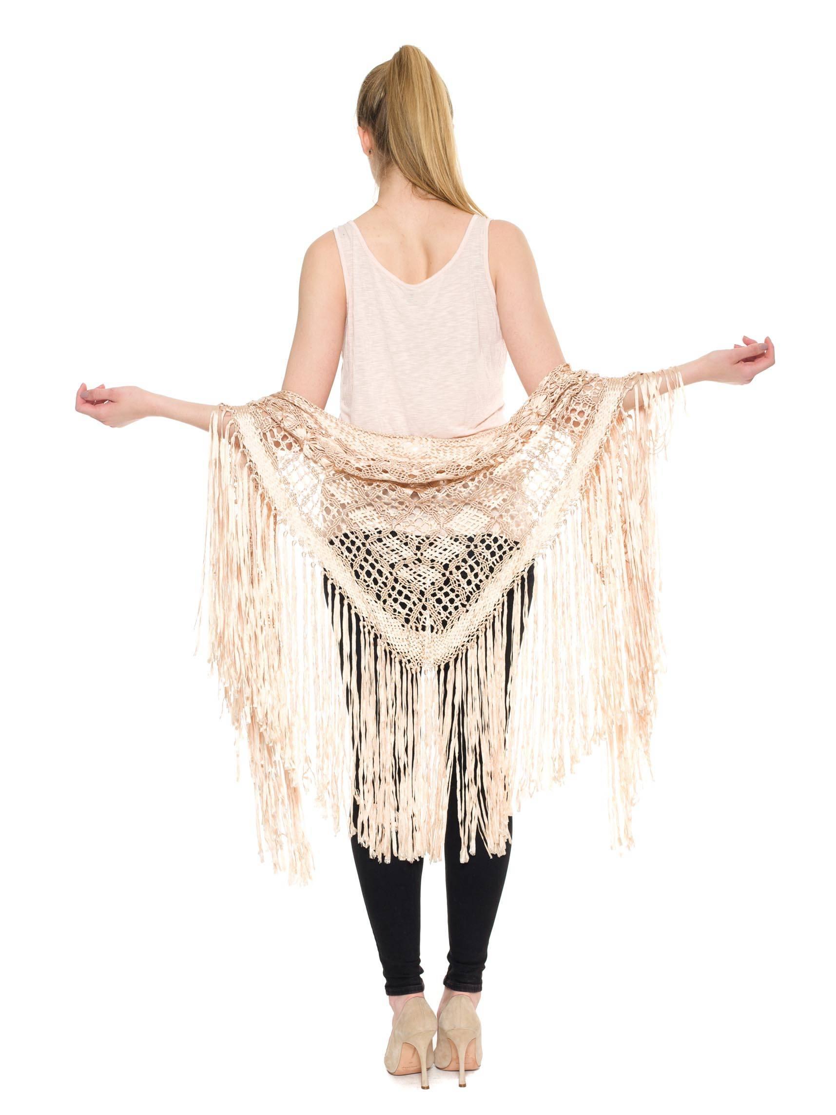 Rayon Macrame Shawl Tunic Coverup 3