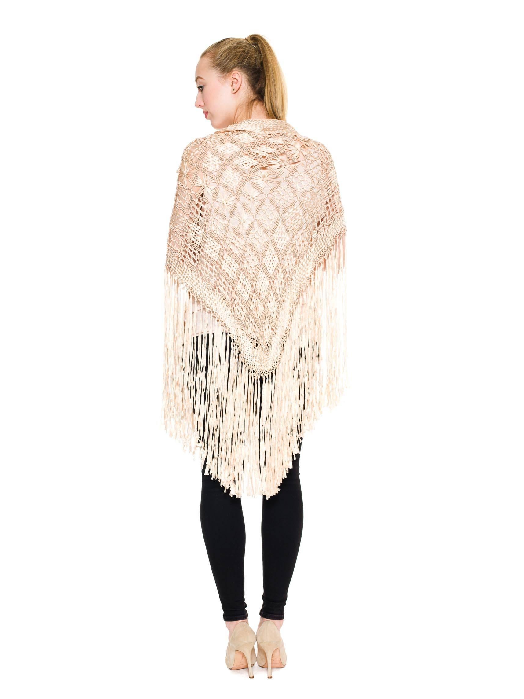 Rayon Macrame Shawl Tunic Coverup 1