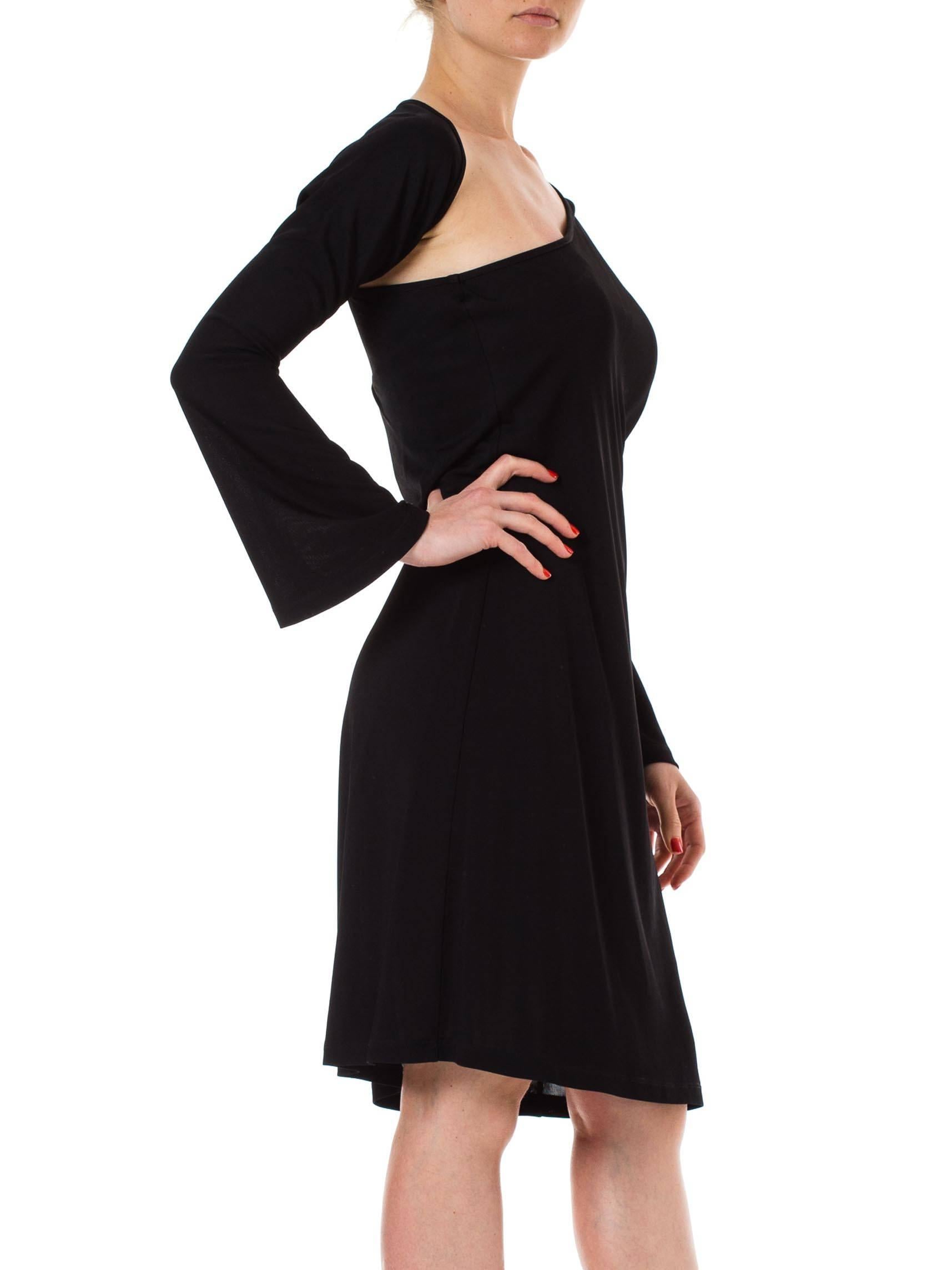 Black Jean Paul Gaultier Wraparound Sleeve Dress