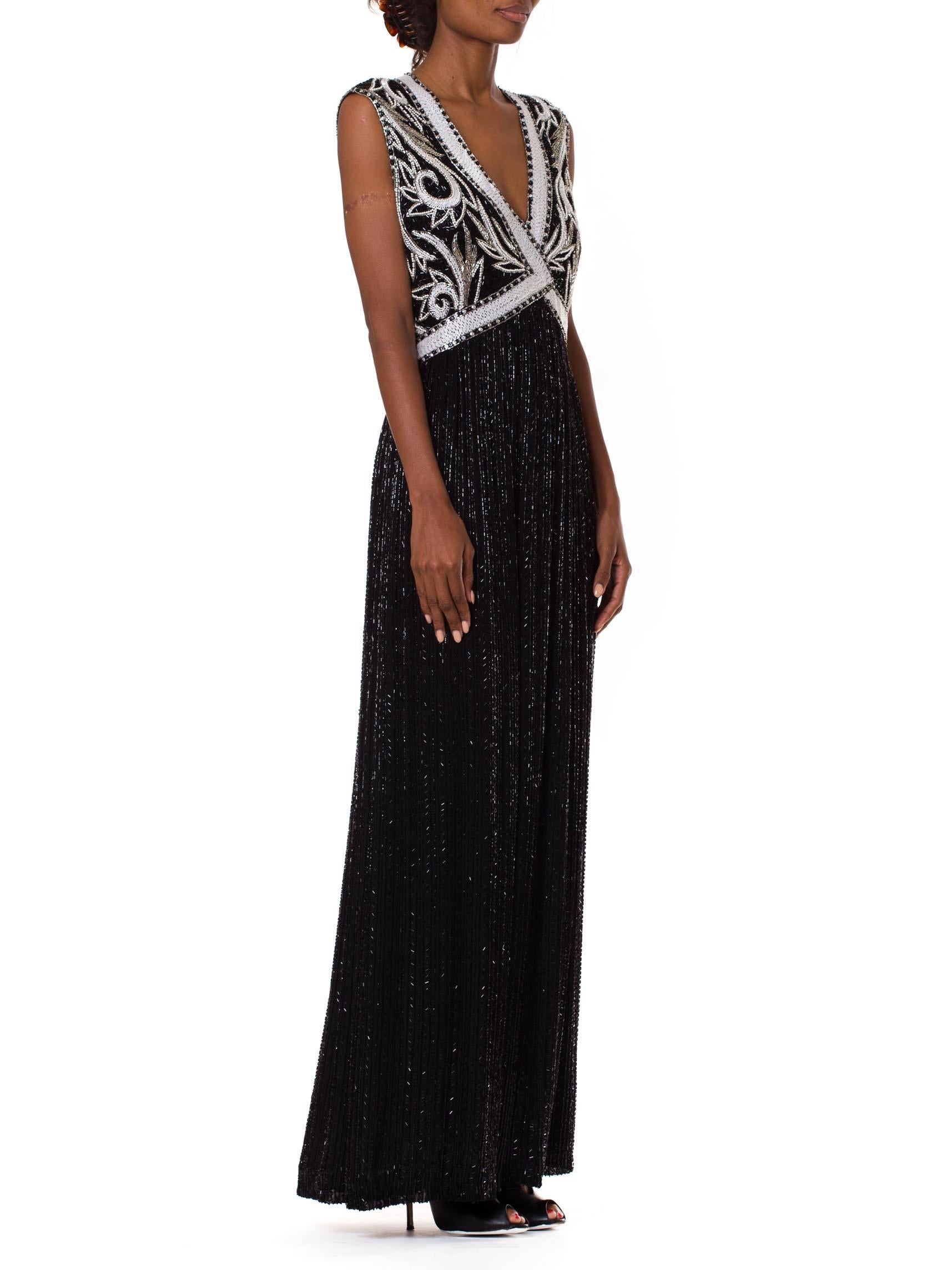 Black Bob Mackie fully Beaded Gown