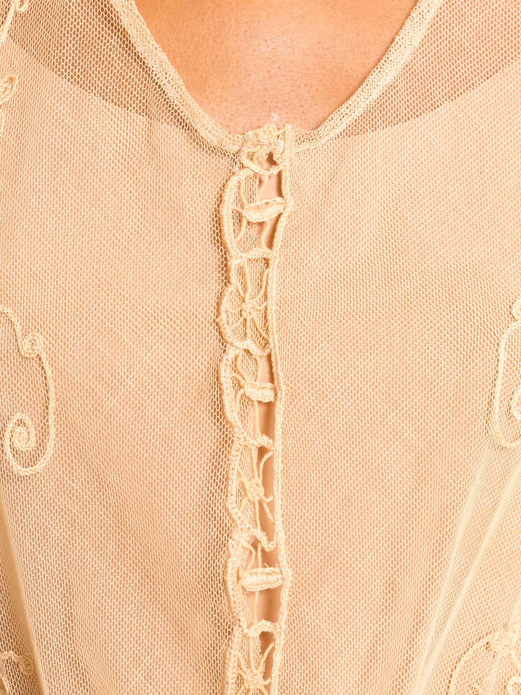 Women's 1920s Victorian Curtain Lace Dress