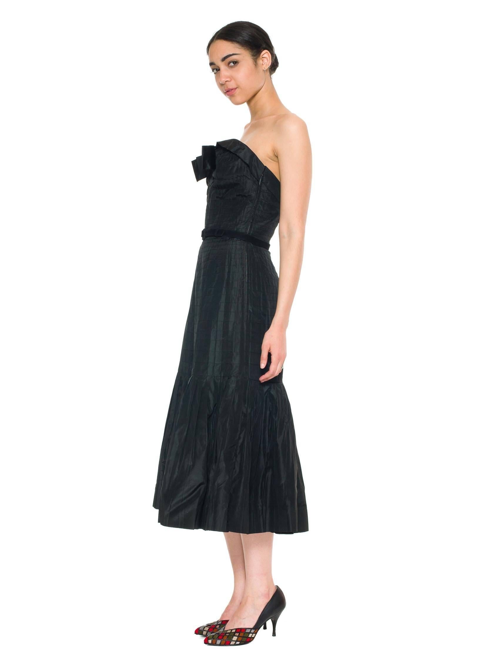 Women's 1950s Jacques Heim Actualité Taffeta Cocktail Dress