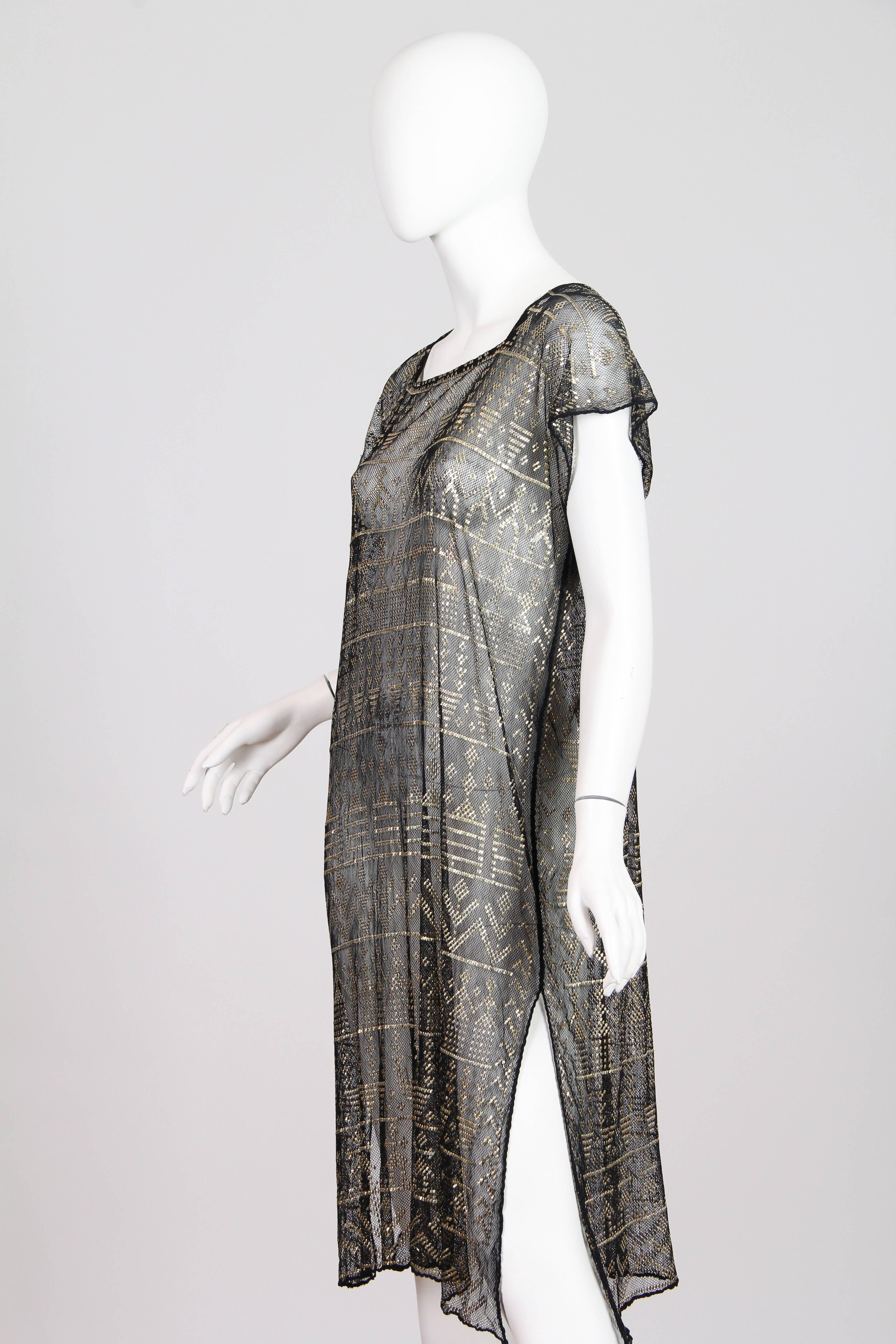 Black 1920s Assuit Tunic Dress