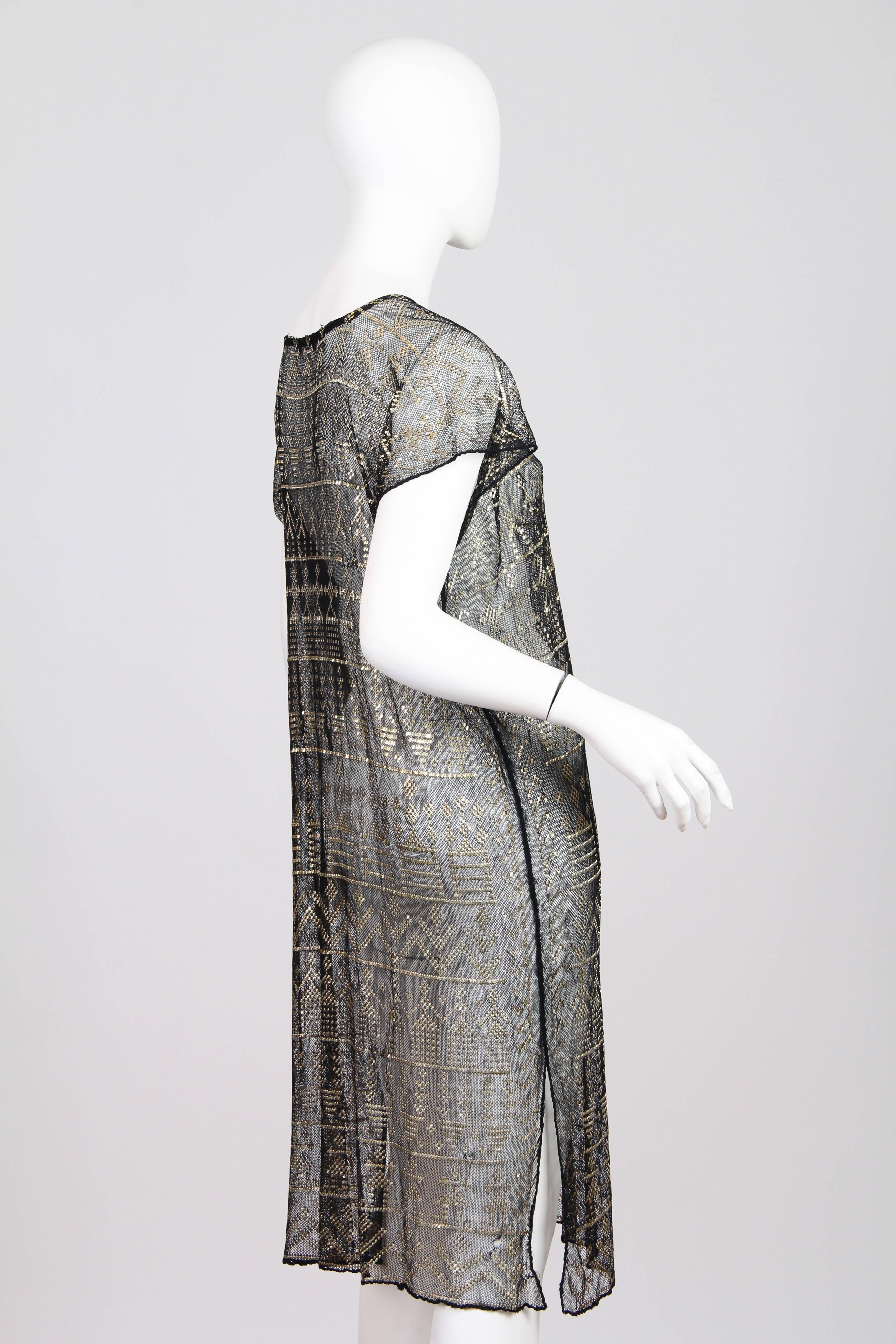 1920s Assuit Tunic Dress In Excellent Condition In New York, NY