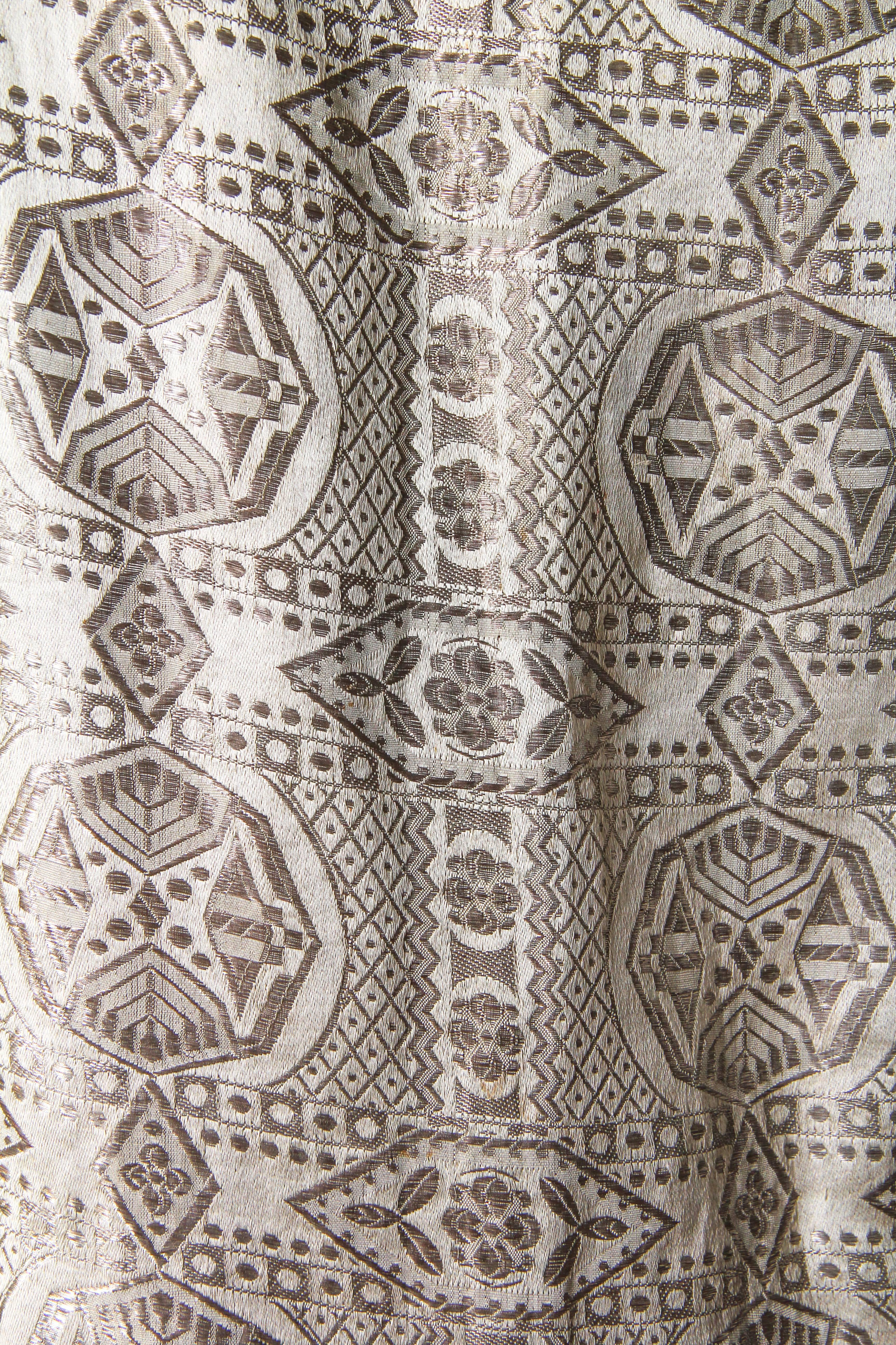 Embroidered 1920s Lamé Dress 2