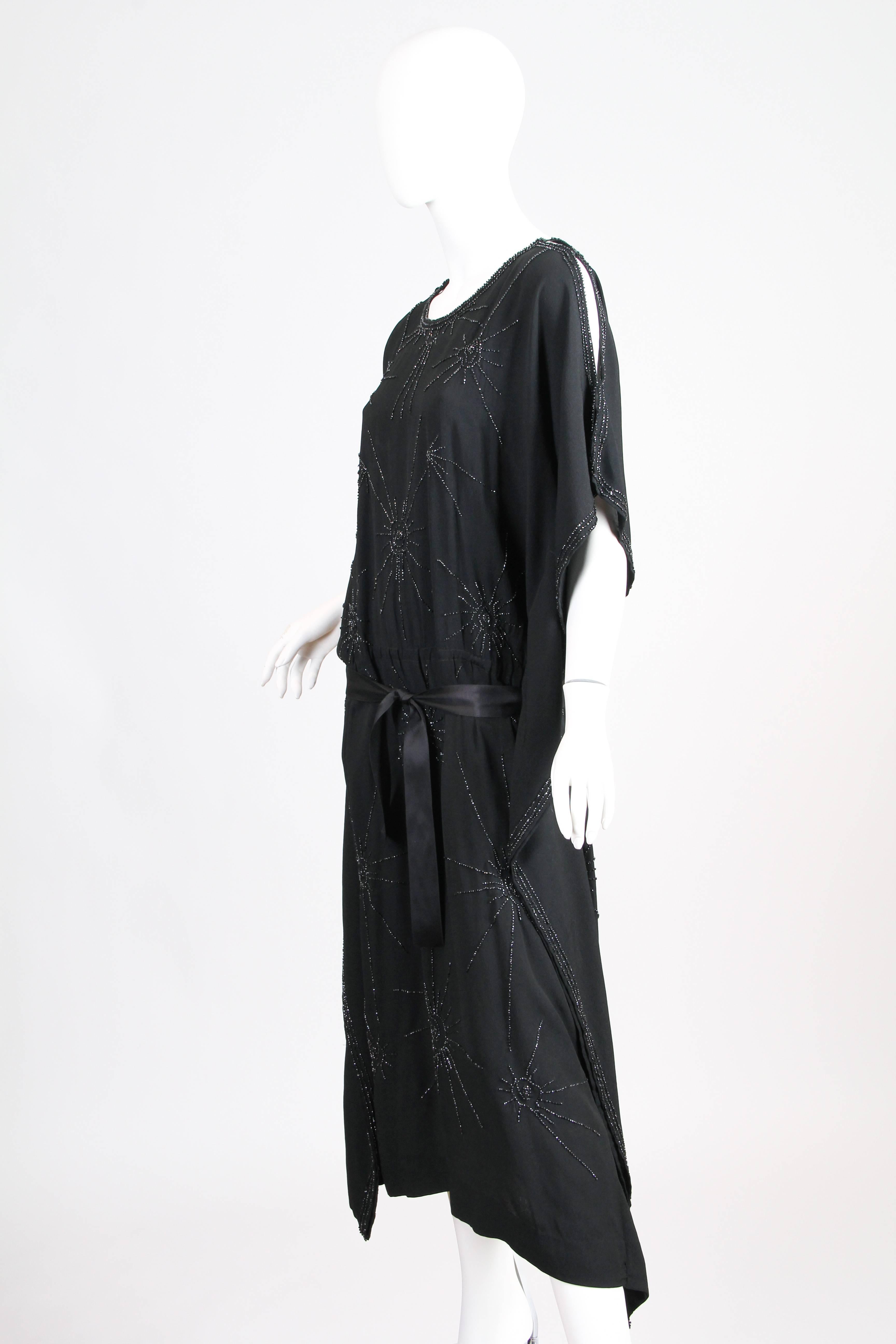 Black Early 1920s Dress in the style of Vionnet