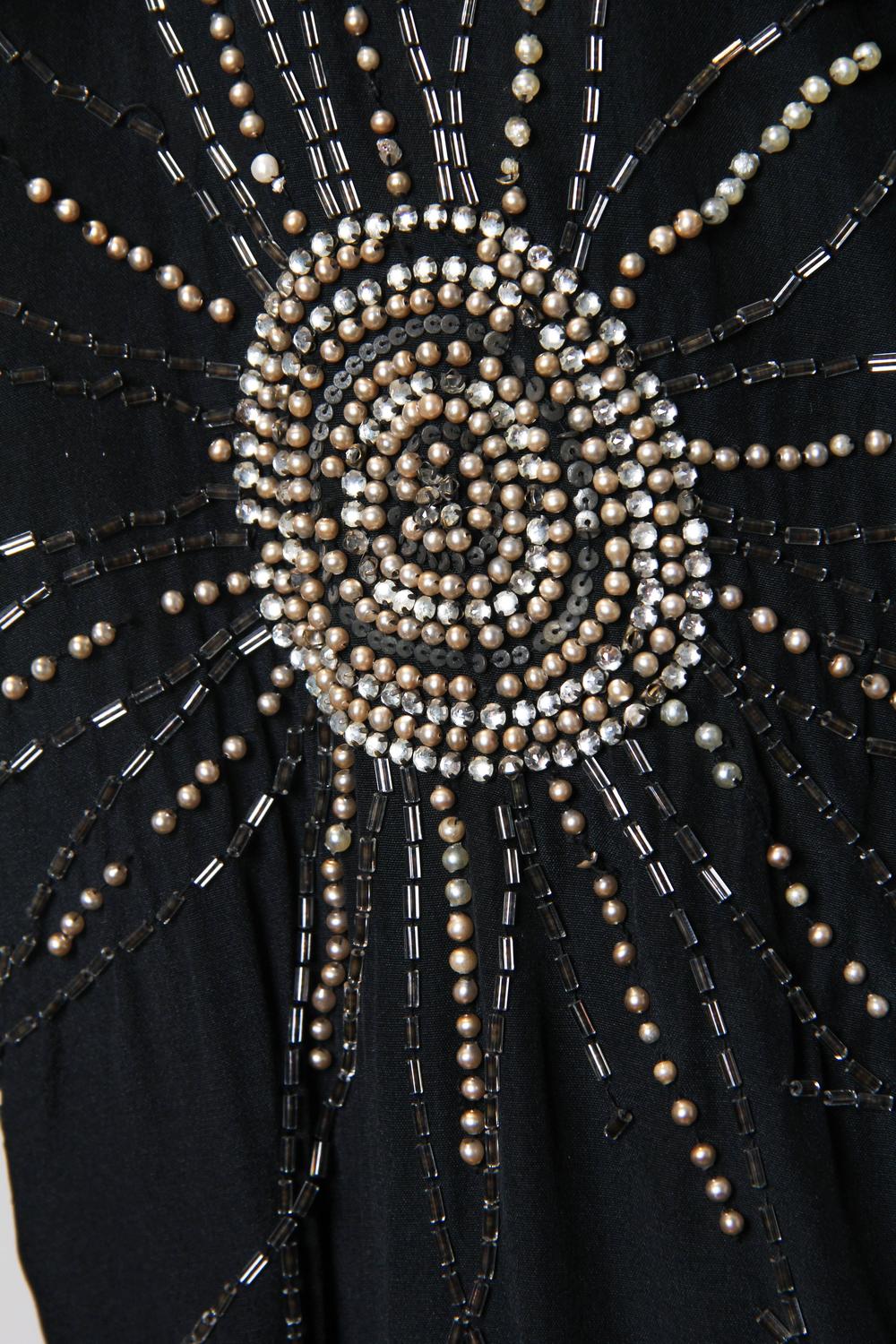 Art Deco Starbursts in Pearls and Crystals For Sale at 1stdibs
