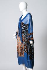 1920s Raoul Dufy style Silk Velvet Dress