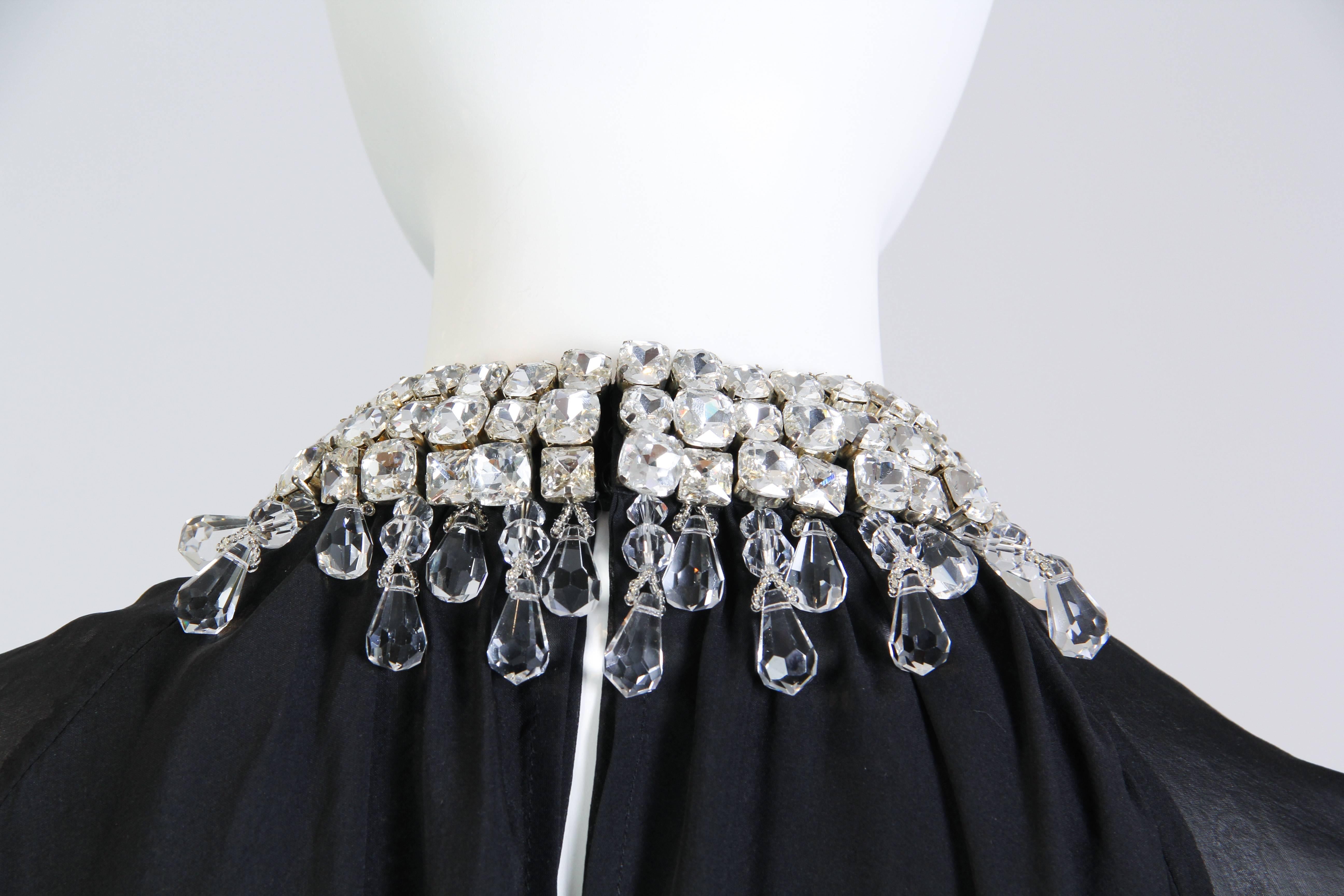  Azzaro Chiffon Minidress with Crystal collar 2