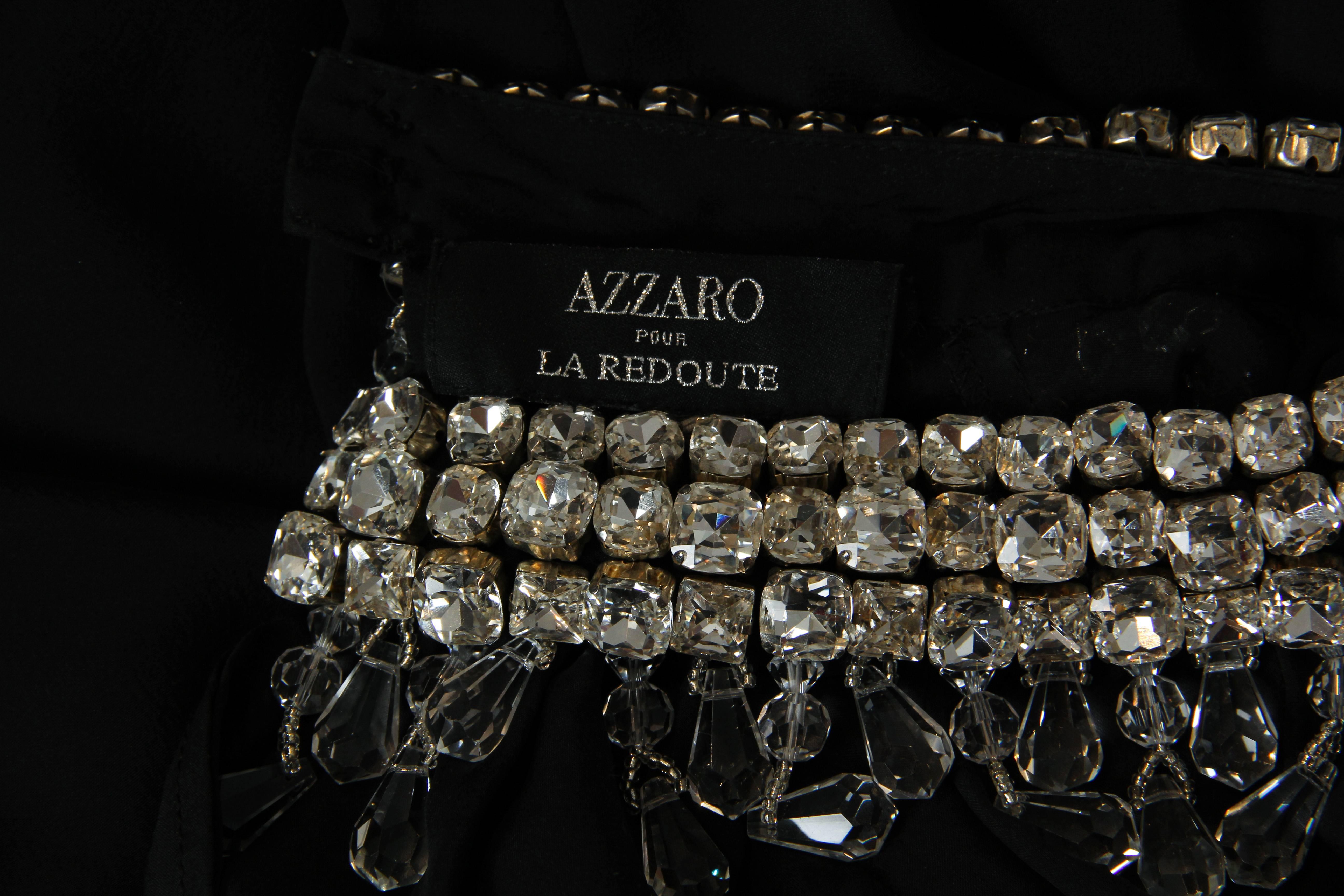  Azzaro Chiffon Minidress with Crystal collar 4