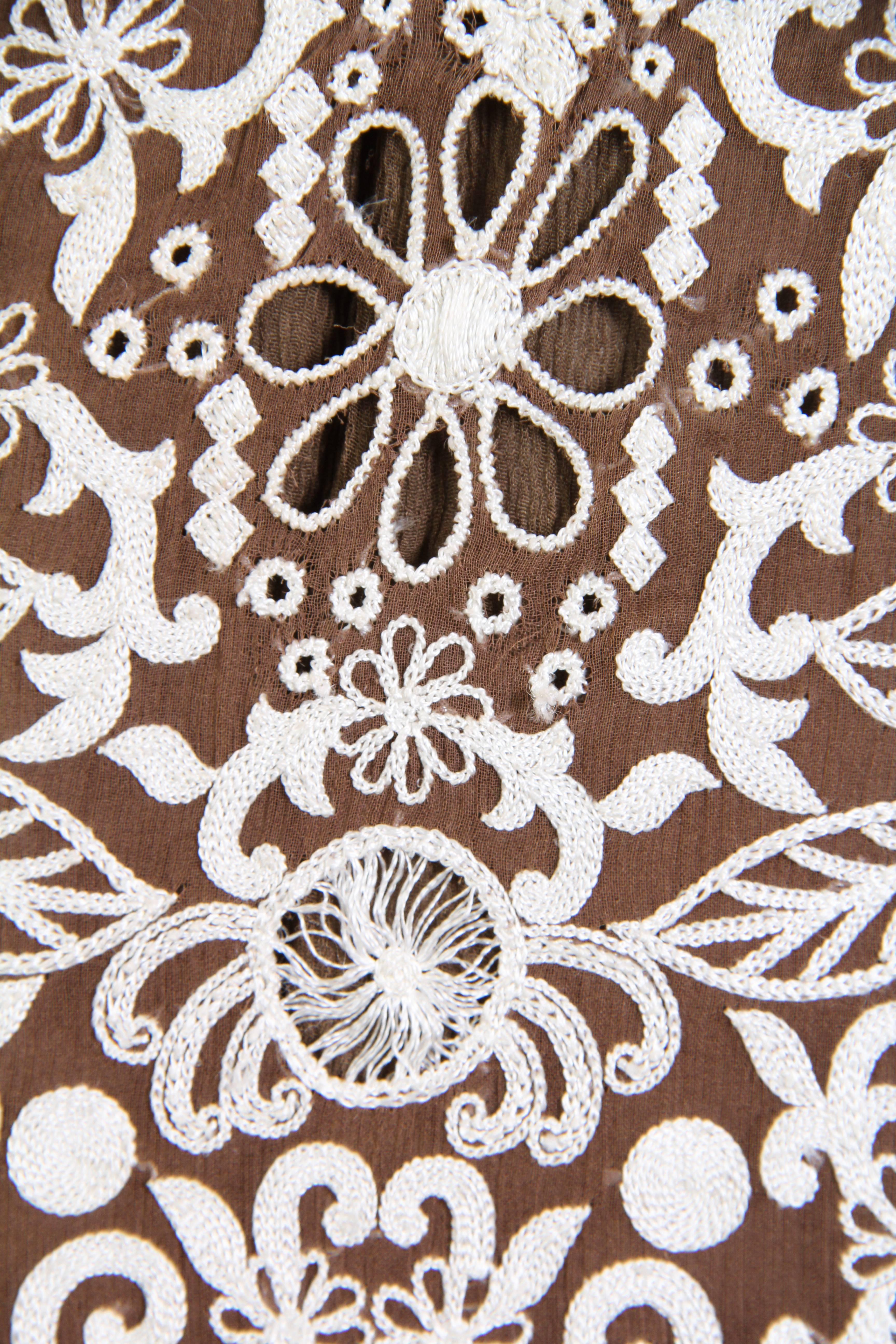 Naeem Khan Lace Embroidered Chiffon Dress 2