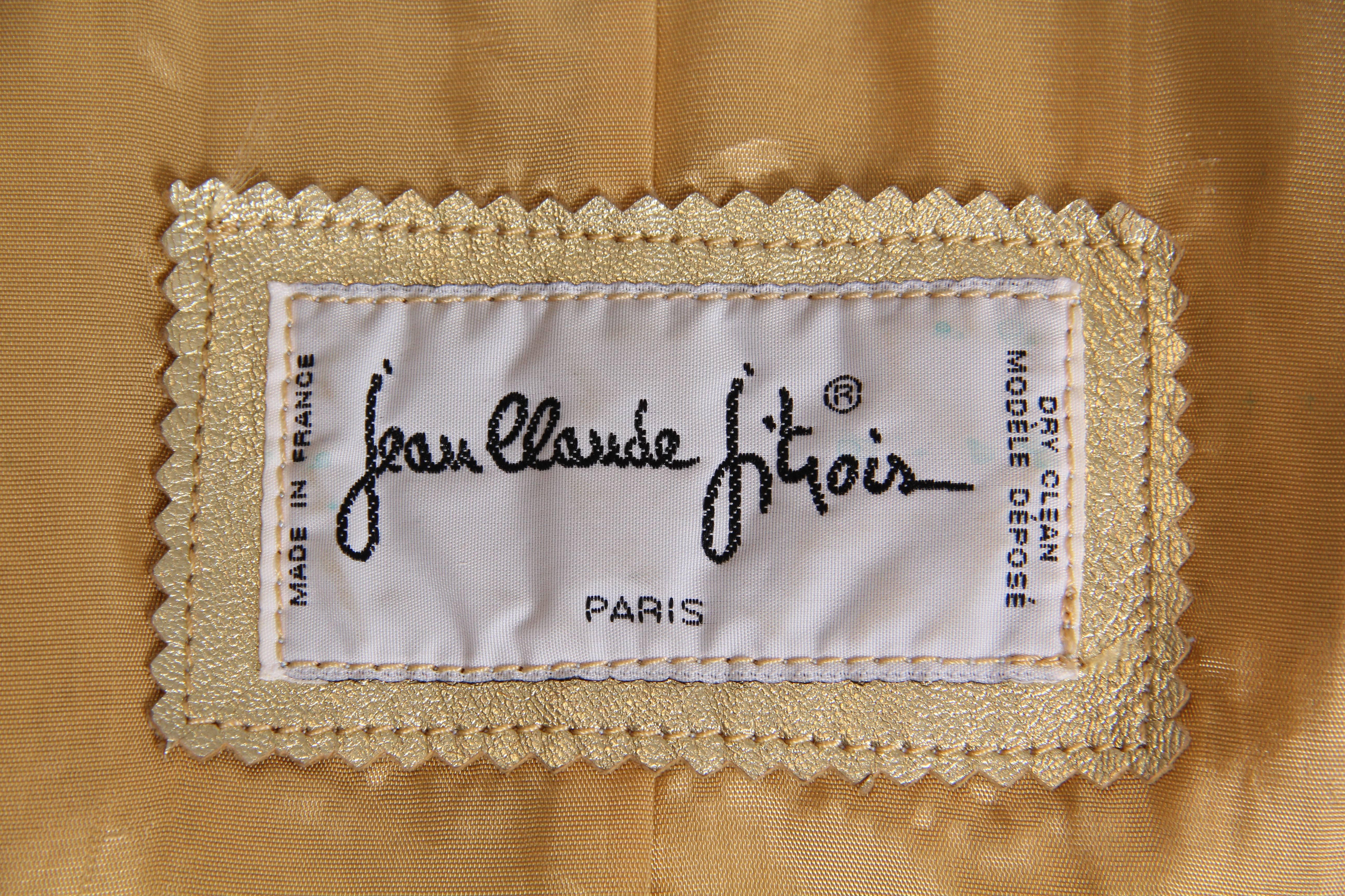 Jean Claude Jitrois Studded Gold Leather Ensemble 6