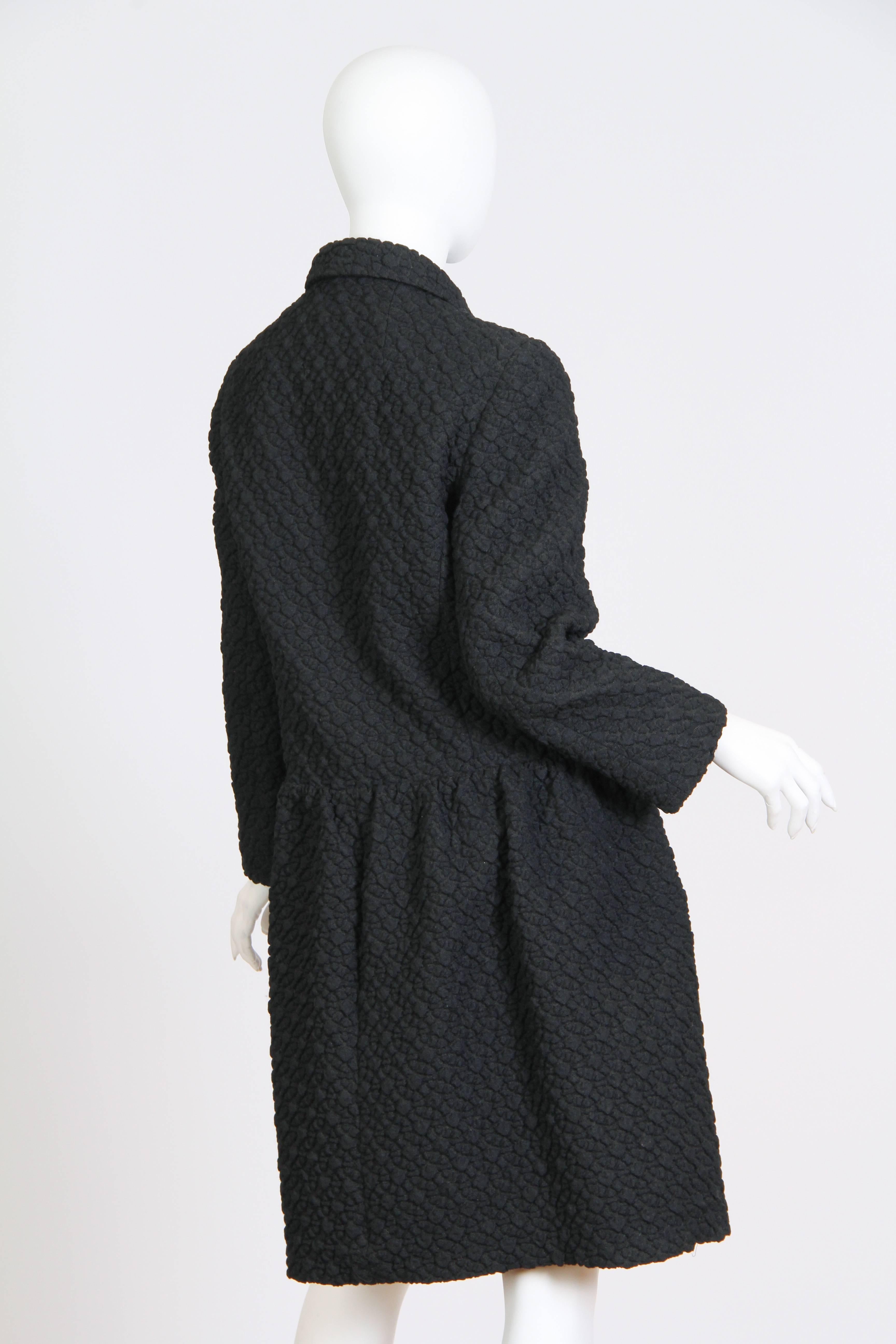 Women's Chic Early 1960s Frank Gallant Wool Coat