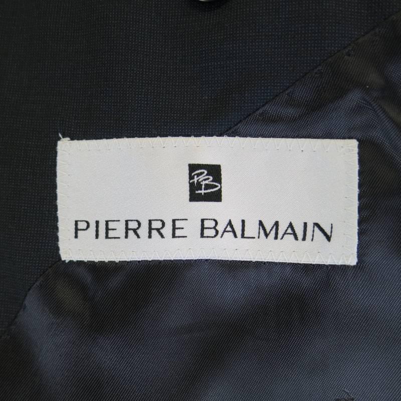 PIERRE BALMAIN 40 Regular 2-Button Navy Wool 34 32 Suit 4