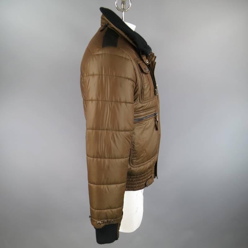 d&g mens brown leather jacket
