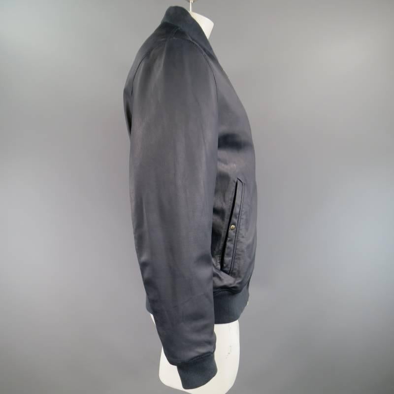 paul smith leather bomber jacket