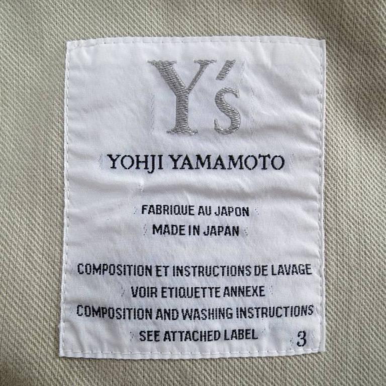 Yohji Yamamoto Y's Men's Khaki Cotton Sport Coat at 1stDibs | khaki ...