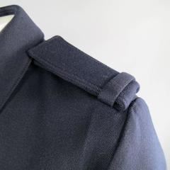 PRADA 42 Navy Wool Blend Military Jacket