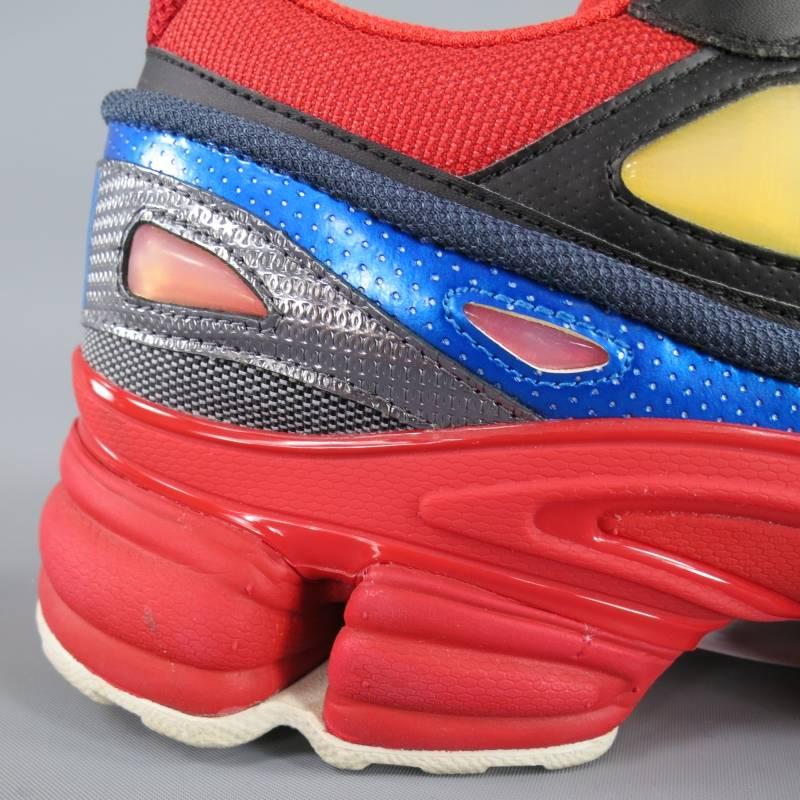 RAF SIMONS X ADIDAS Taille 12 Nylon multicolore OZWEEGO 2 Baskets 4