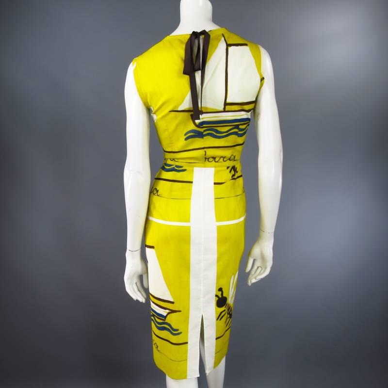 boat print dress