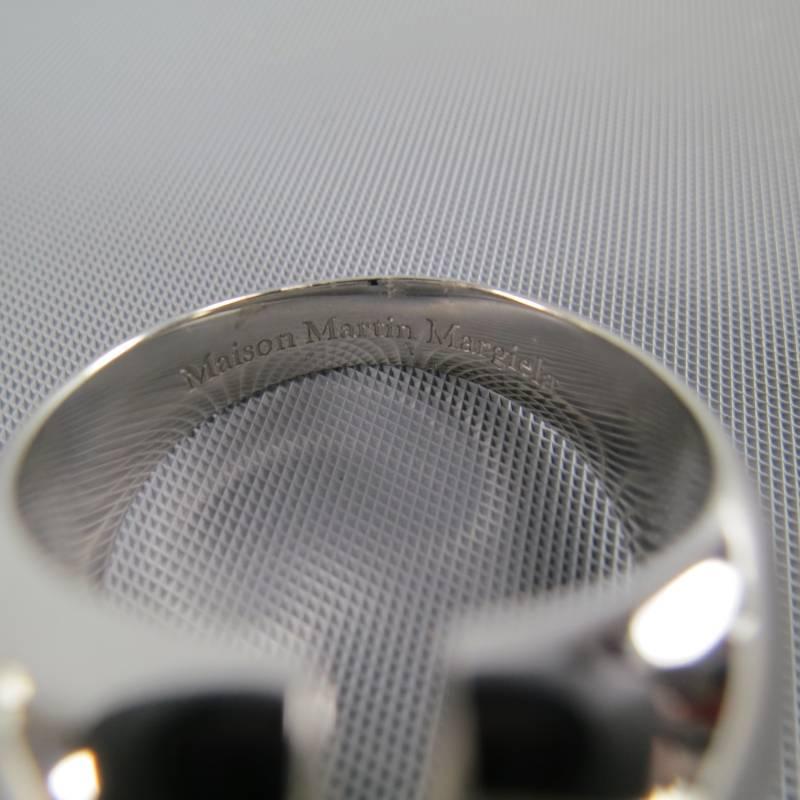 MAISON MARTIN MARGIELA Sterling Silver Split Ring In Excellent Condition In San Francisco, CA