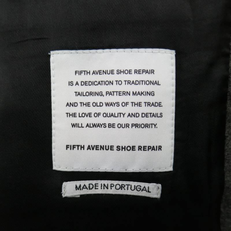 FIFTH AVENUE SHOE REPAIR Size 36 S Men's Gray Wool Sports Coat 4