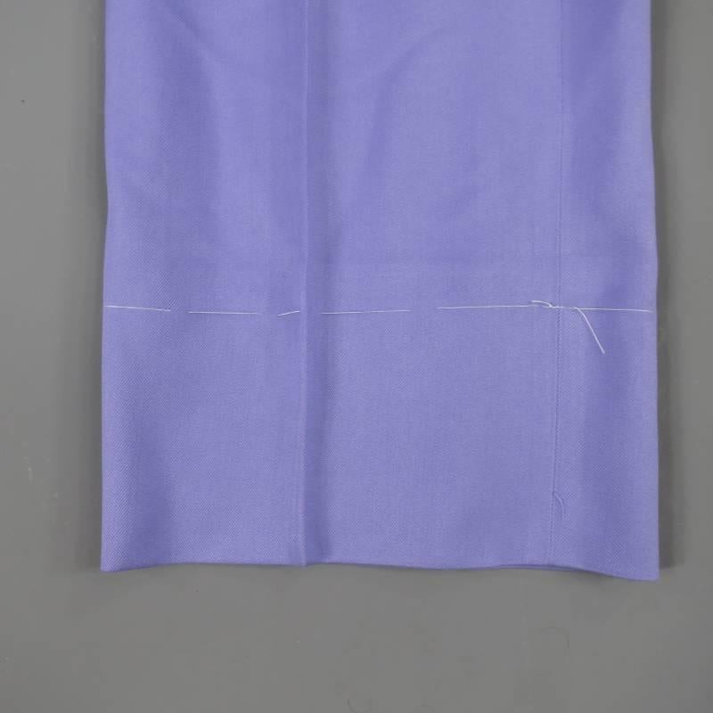 RALPH LAUREN Purple Label Size 32 Pastel Purple Silk Twill Pleated Dress Pants 2